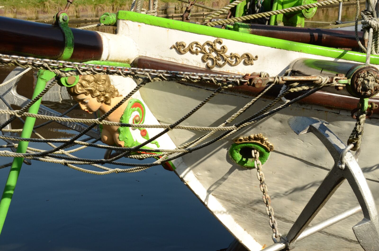 Nikon D7000 sample photo. Bow, figurehead, anchor photography