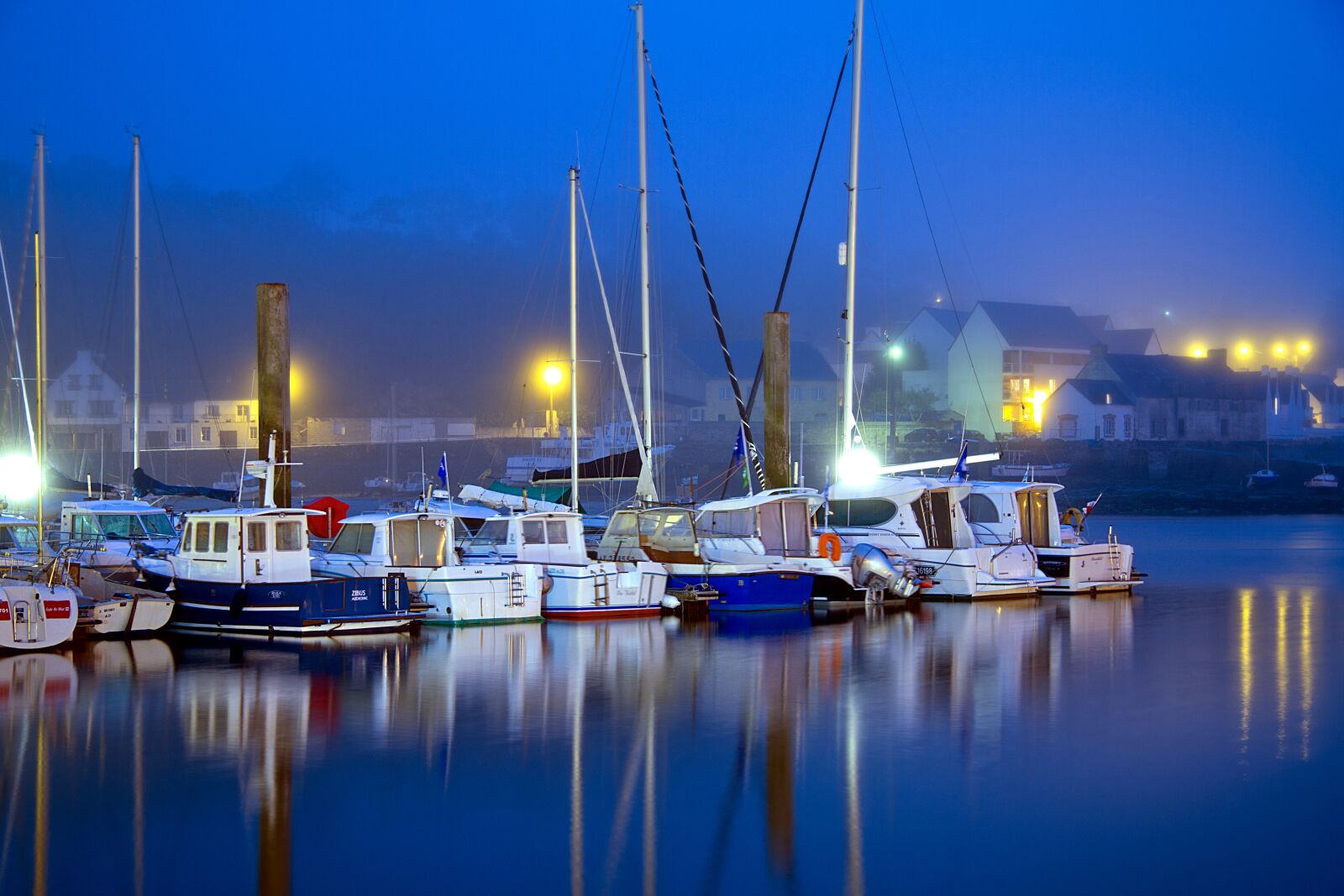 Canon EOS 7D sample photo. Blue hour, brittany, atlantic photography