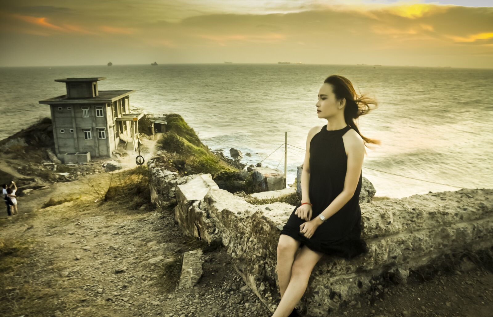 Nikon D5100 sample photo. Girl, coast, natural photography