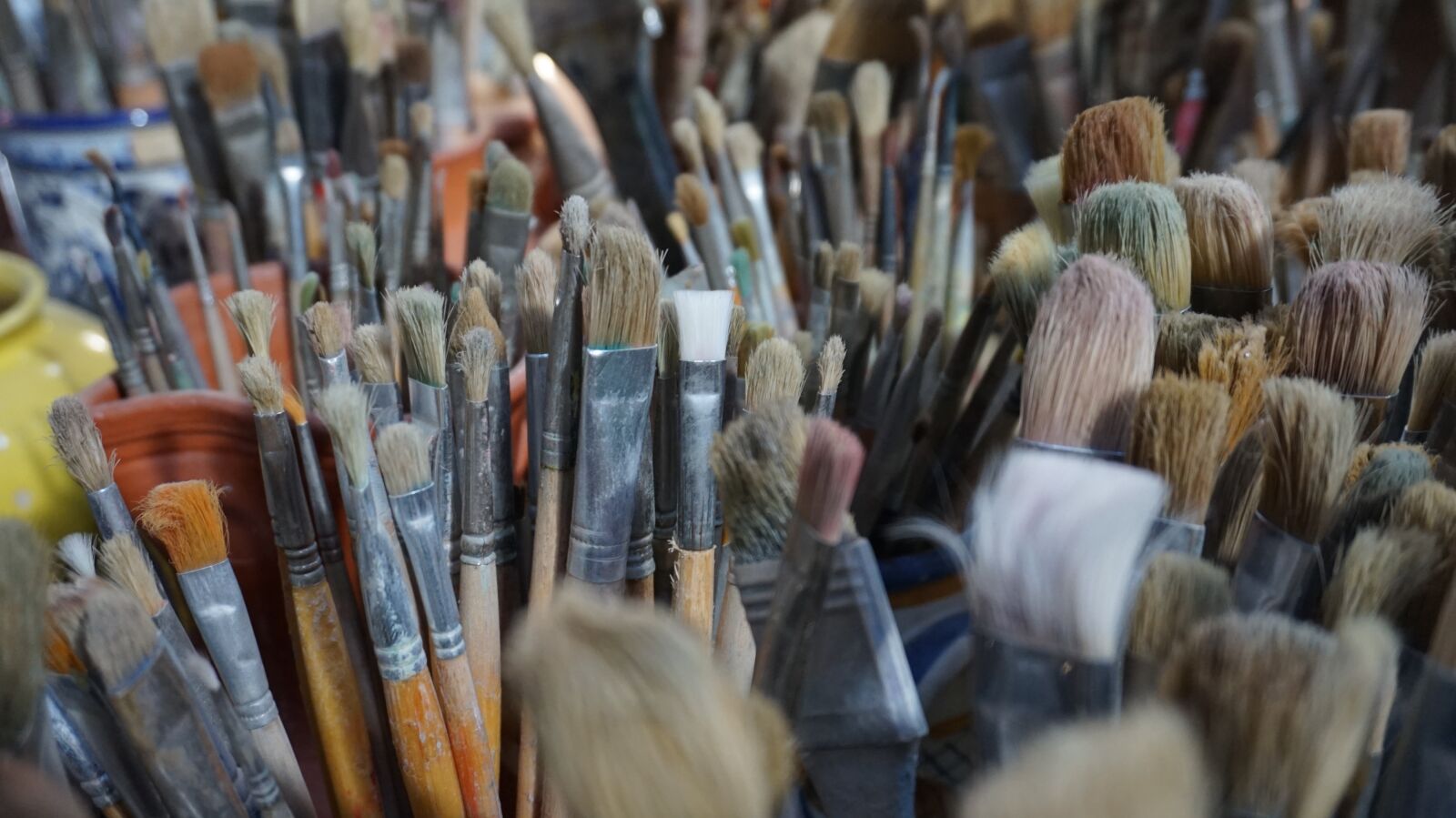 Sony Alpha a5000 (ILCE 5000) sample photo. Many brushes, variation, oil photography