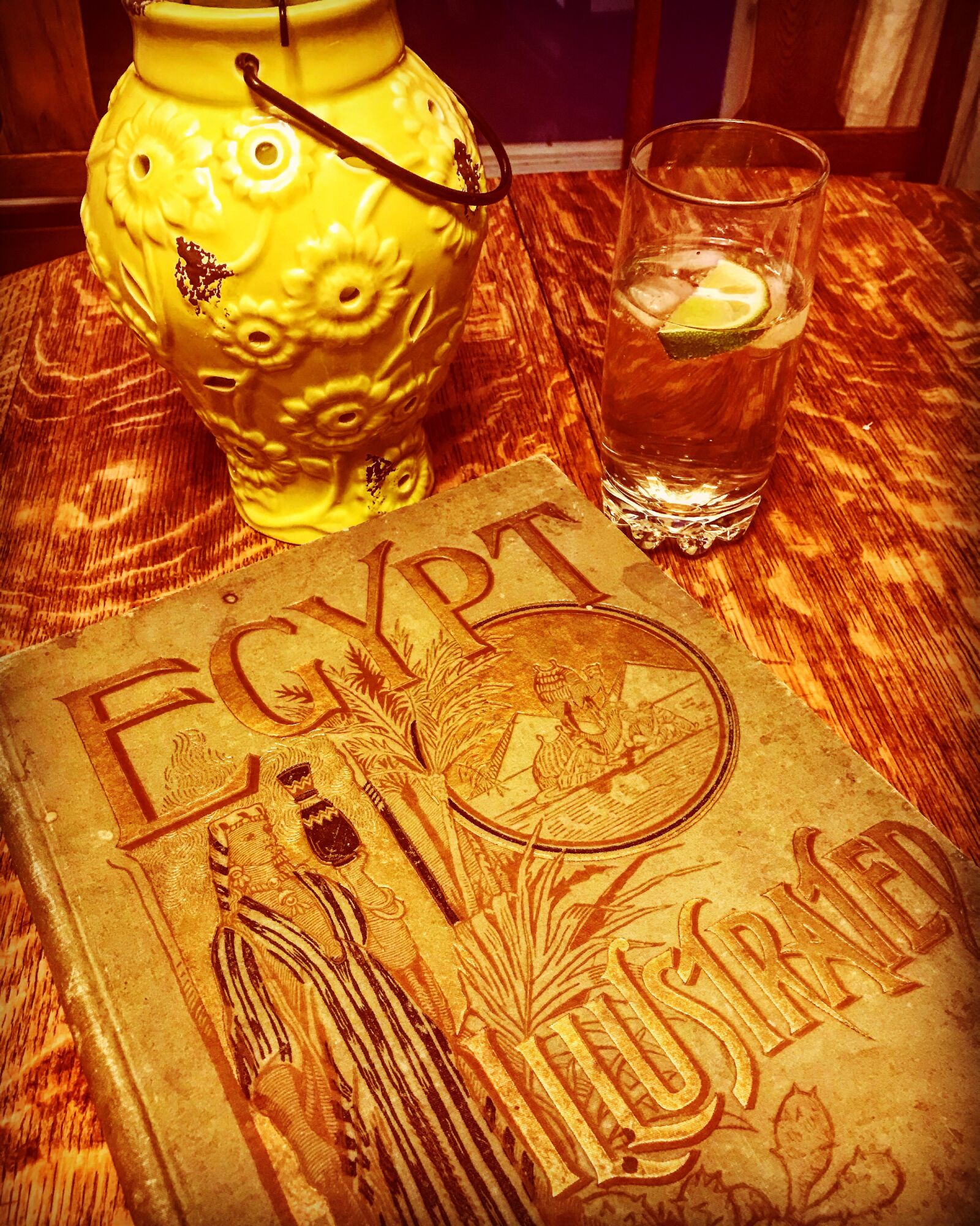 iPhone 7 back camera 3.99mm f/1.8 sample photo. Egypt, cocktail, candle photography
