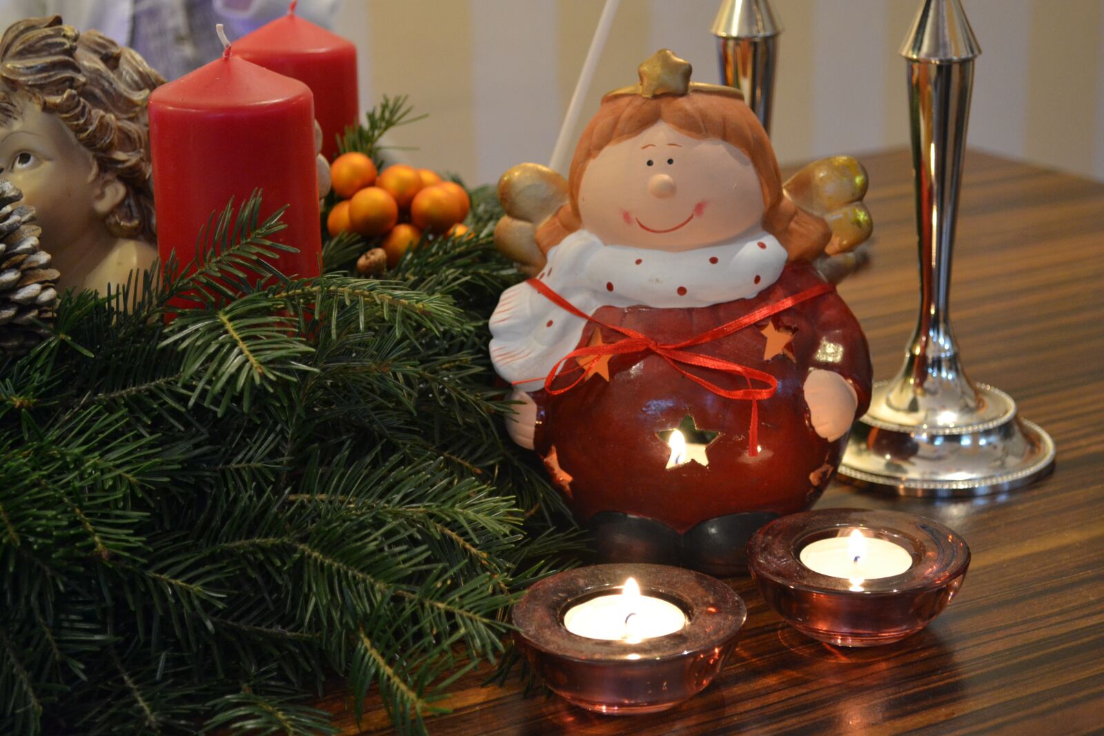Nikon D3100 sample photo. Christmas, merry christmas, candle photography