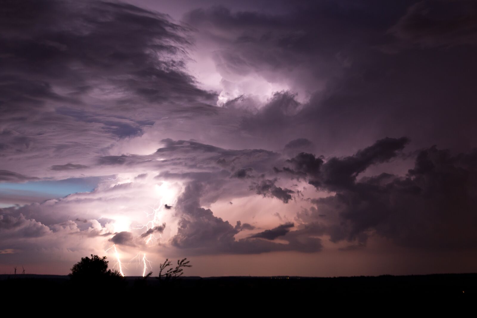 Canon EOS 60D + Canon EF 28-135mm F3.5-5.6 IS USM sample photo. Thunderstorm, storm, flash photography