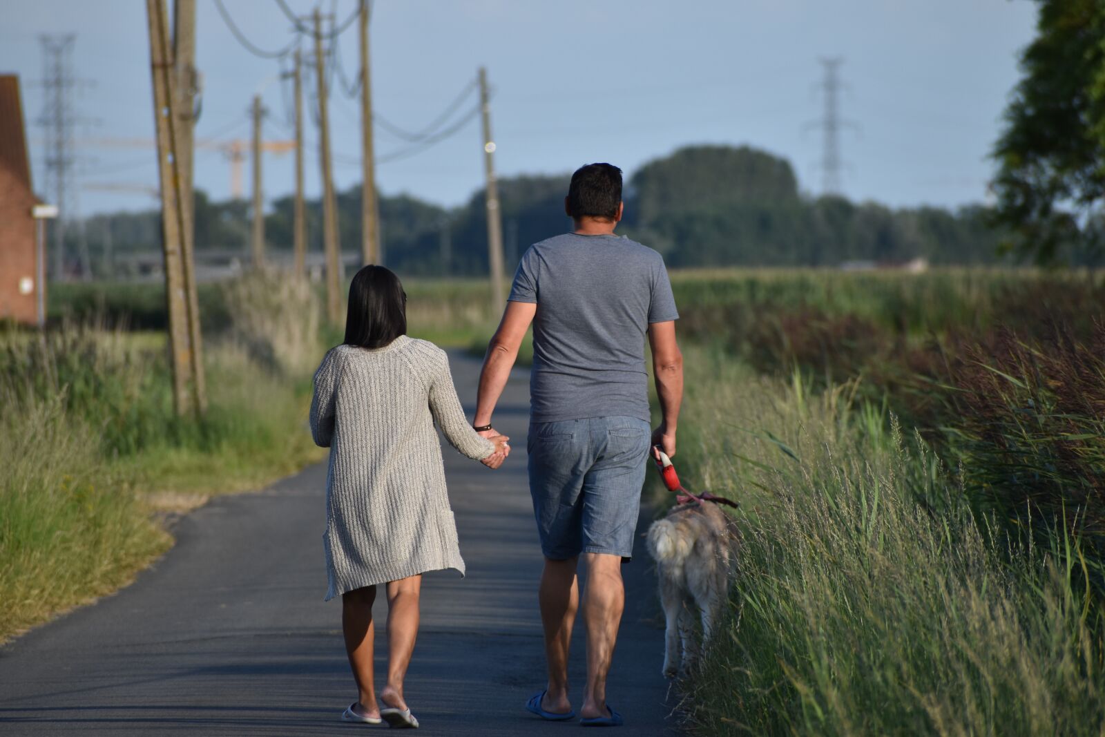 Nikon D3500 sample photo. Walking, dog walk, couple photography