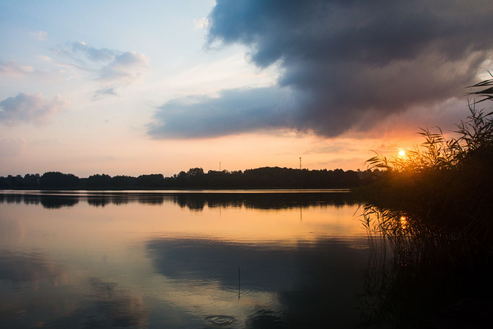 Nikon D5200 sample photo. Lake, sunset, masuria photography