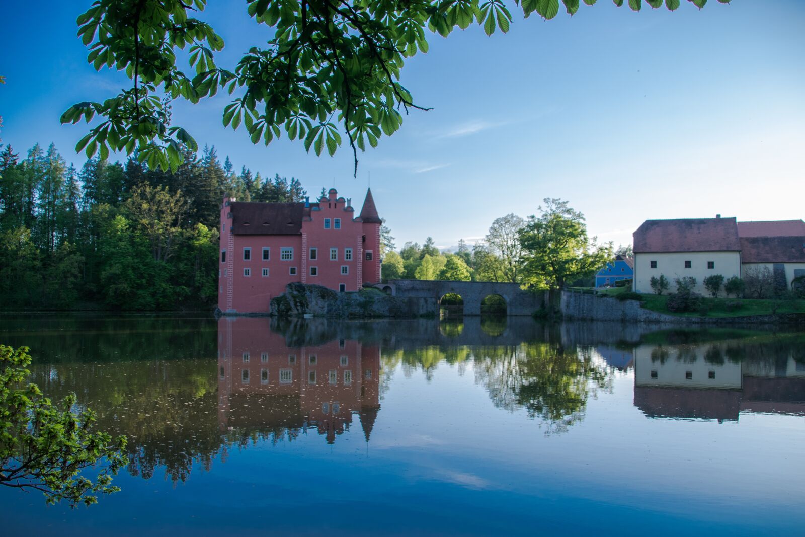 Nikon D5300 sample photo. červená lhota, castle, sunset photography