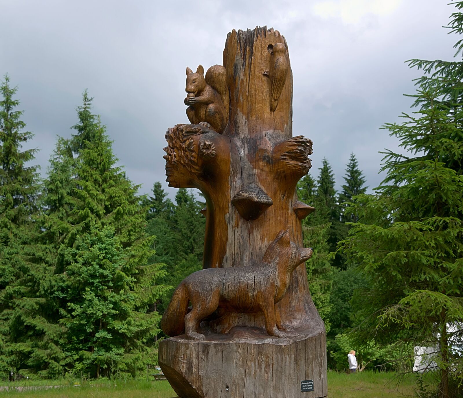 Nikon D3300 sample photo. Figures, log, wood photography