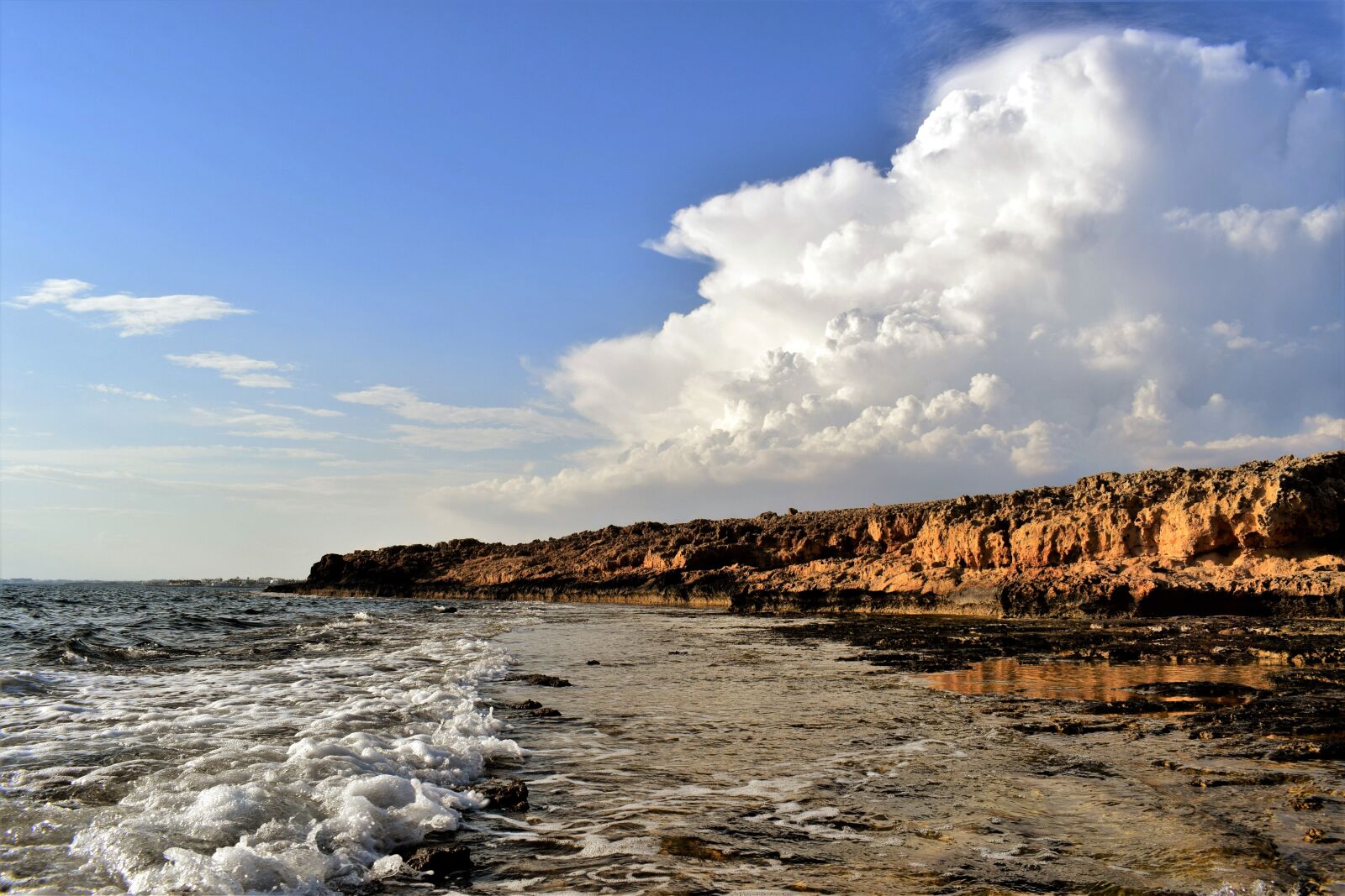 Nikon D3300 sample photo. Rocky coast, waves, sea photography
