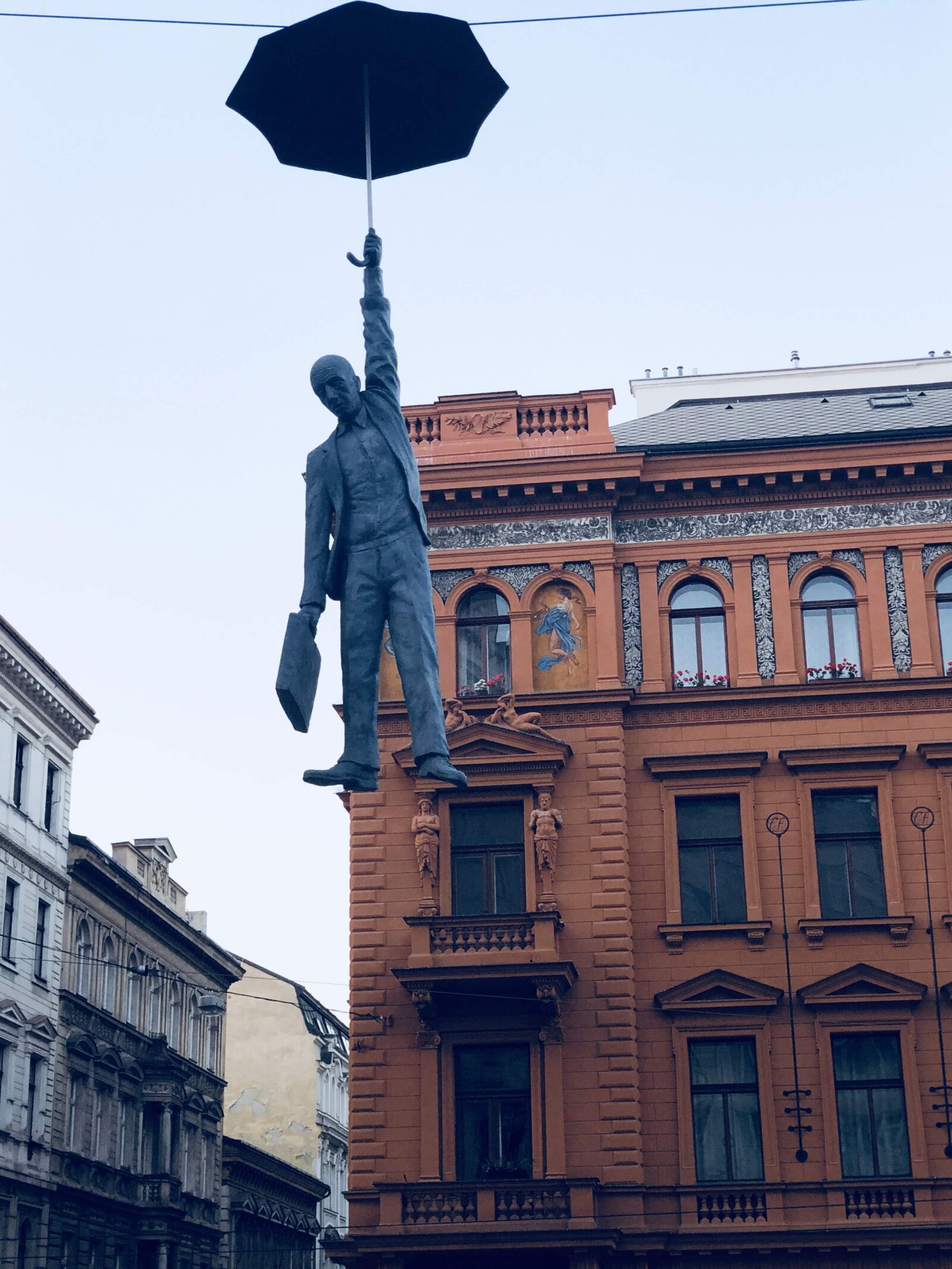 iPhone X back dual camera 6mm f/2.4 sample photo. Prague, art, sculpture photography