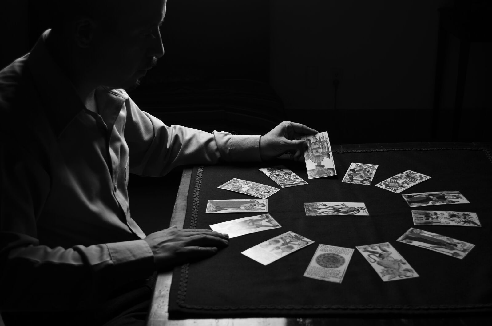 Nikon D7000 sample photo. Mystic, letters, tarot photography