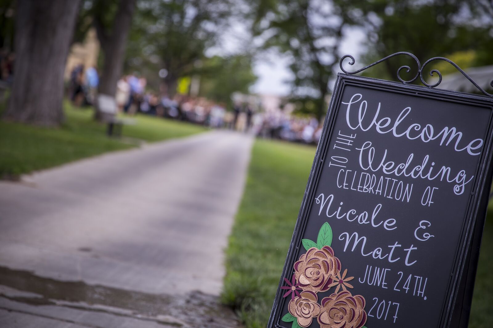Canon EF 24-70mm F2.8L II USM sample photo. Weddings, sign, couple photography