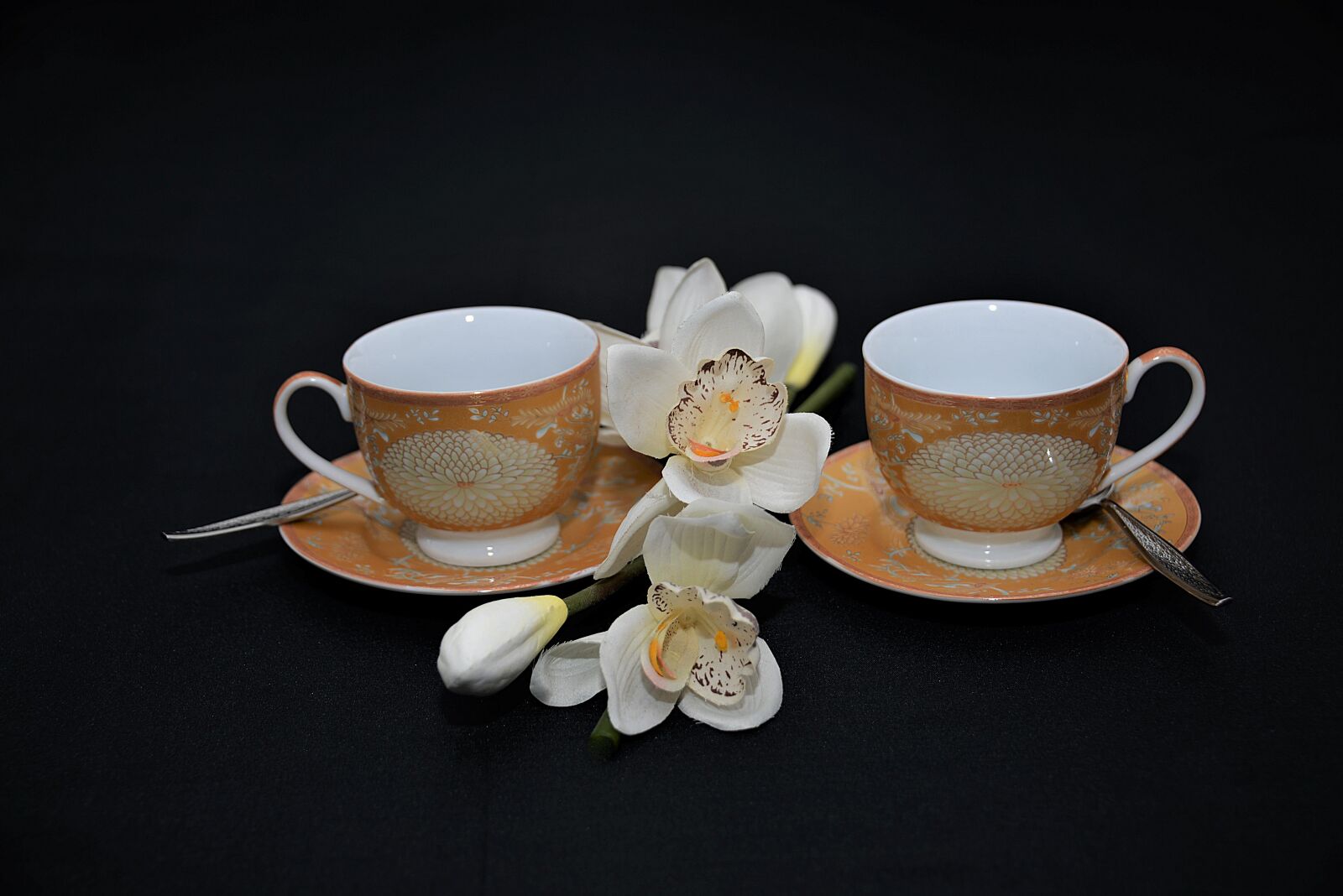 Nikon D610 sample photo. Tea cups, chinese, cover photography