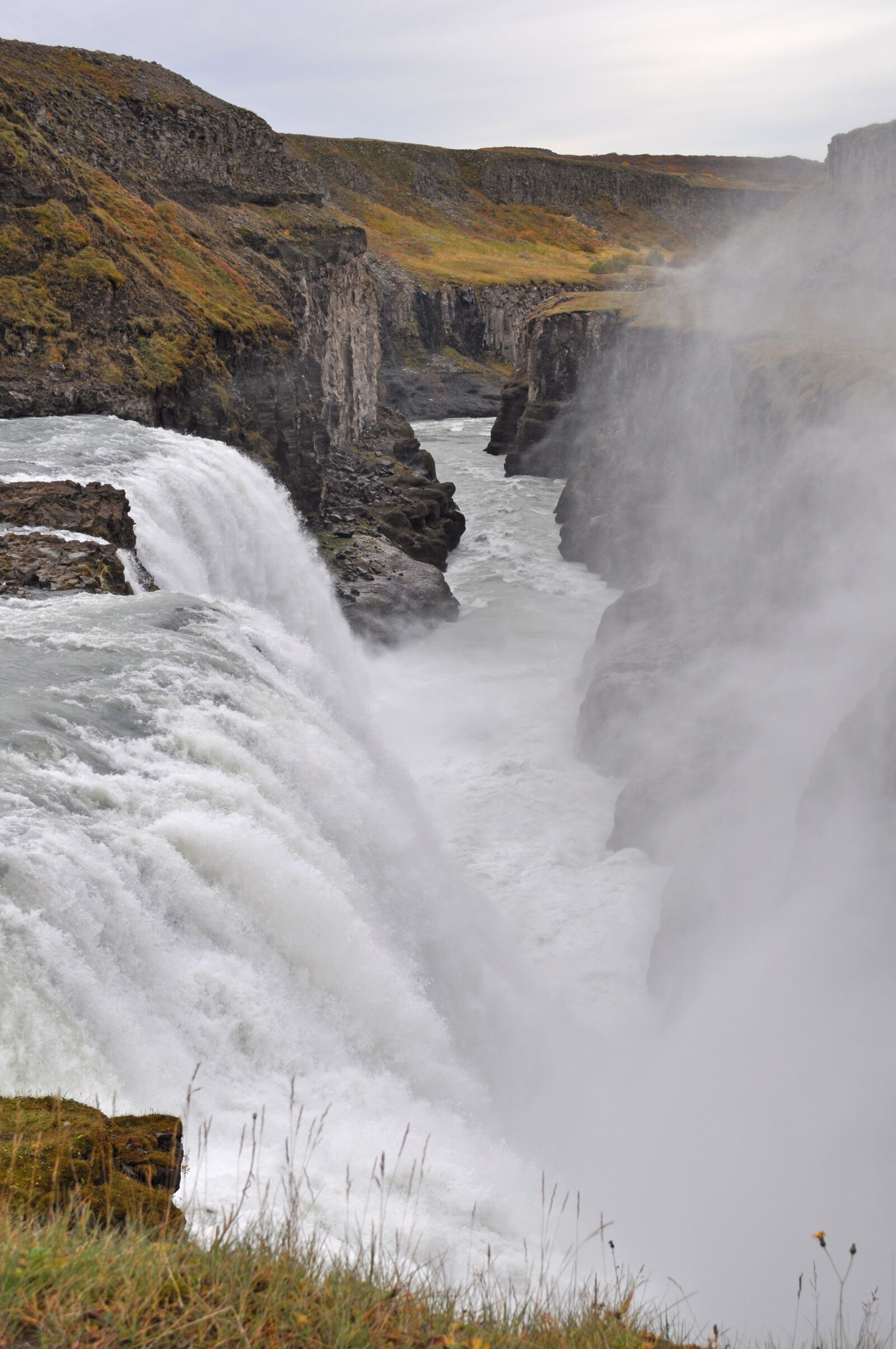 Nikon D5000 sample photo. Dettifoss, waterfall, cliff photography