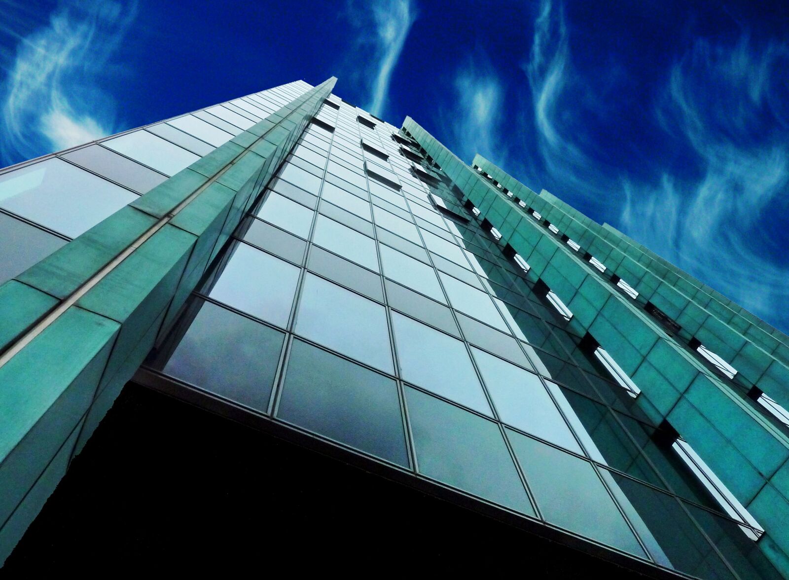 Panasonic DMC-TZ7 sample photo. Skyscraper, facade, architecture photography