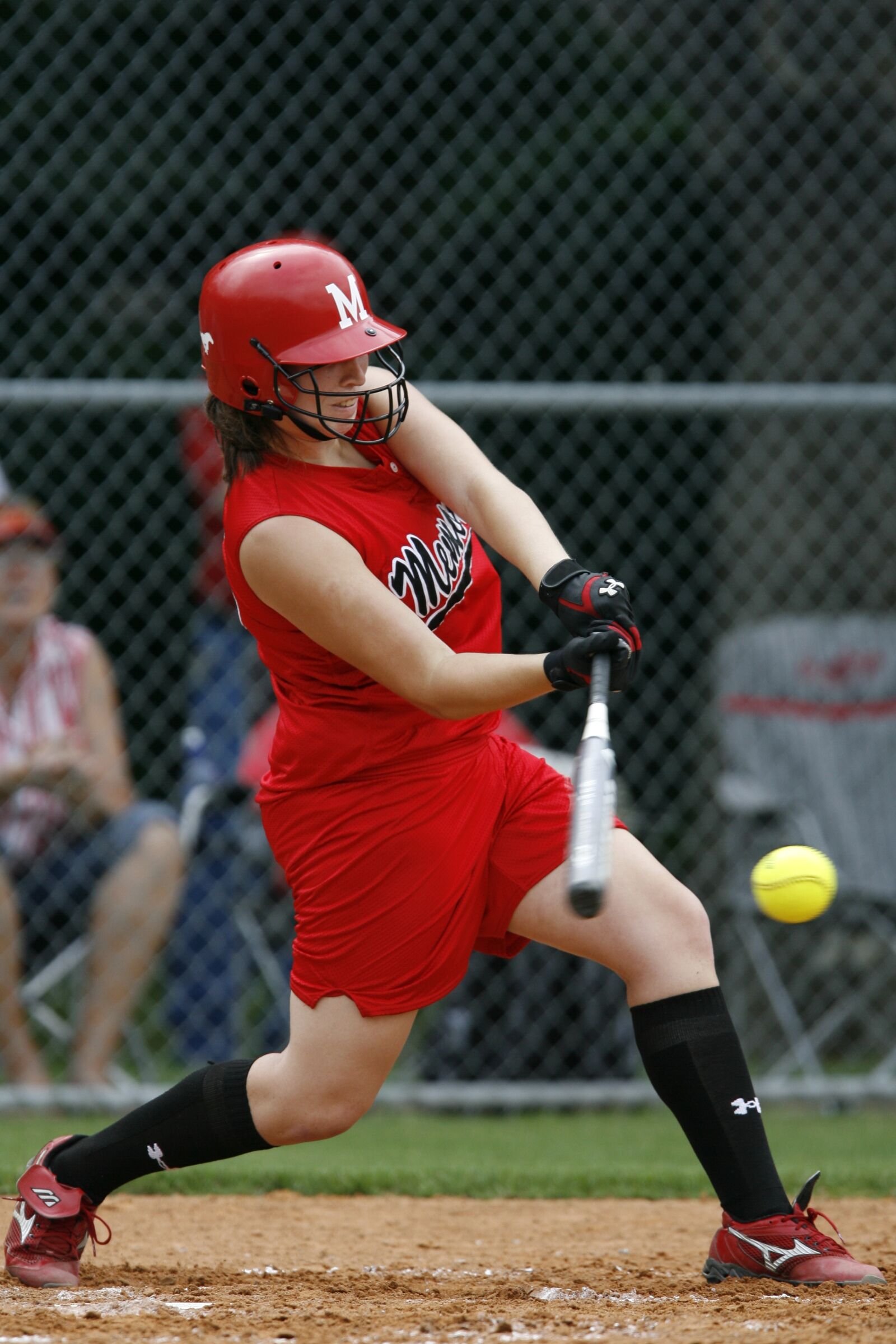 Canon EOS-1D Mark II N sample photo. Softball, player, game photography