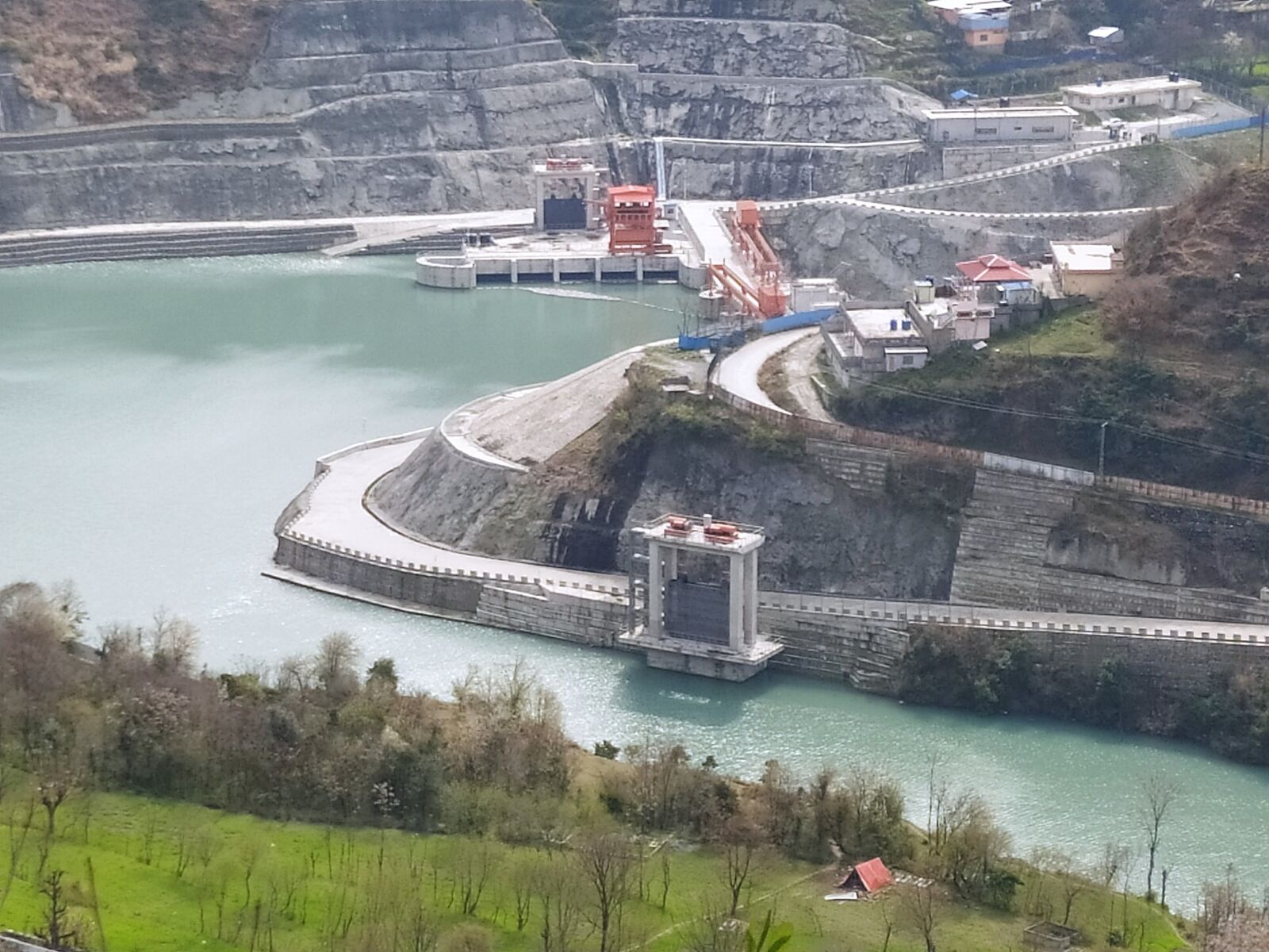 Xiaomi Redmi Note 8 sample photo. Dam, water reservoir, river photography