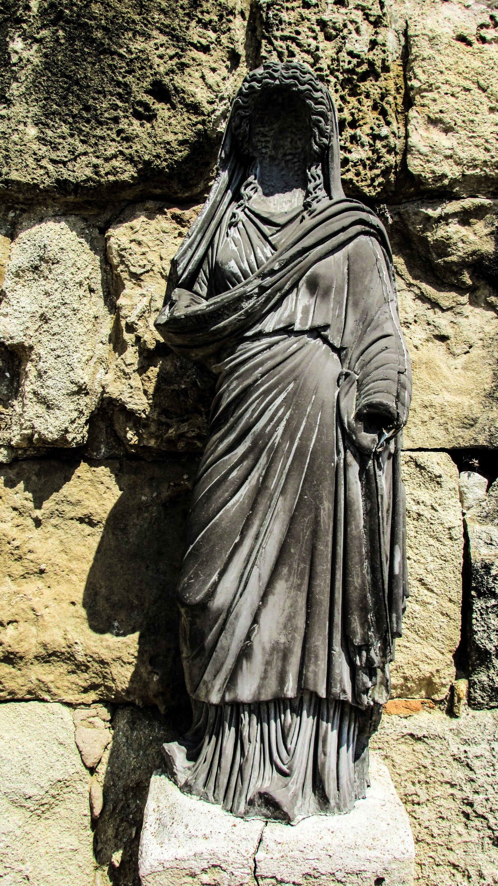 Canon PowerShot SX400 IS sample photo. Cyprus, salamis, statue photography
