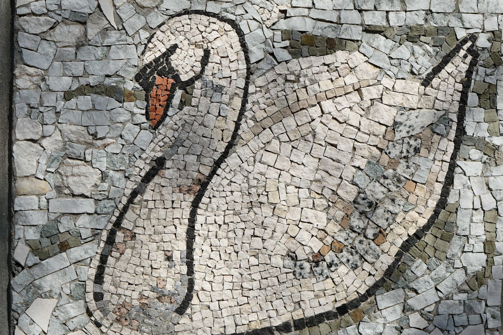 Nikon D5500 sample photo. Art, mosaic, swan, old photography