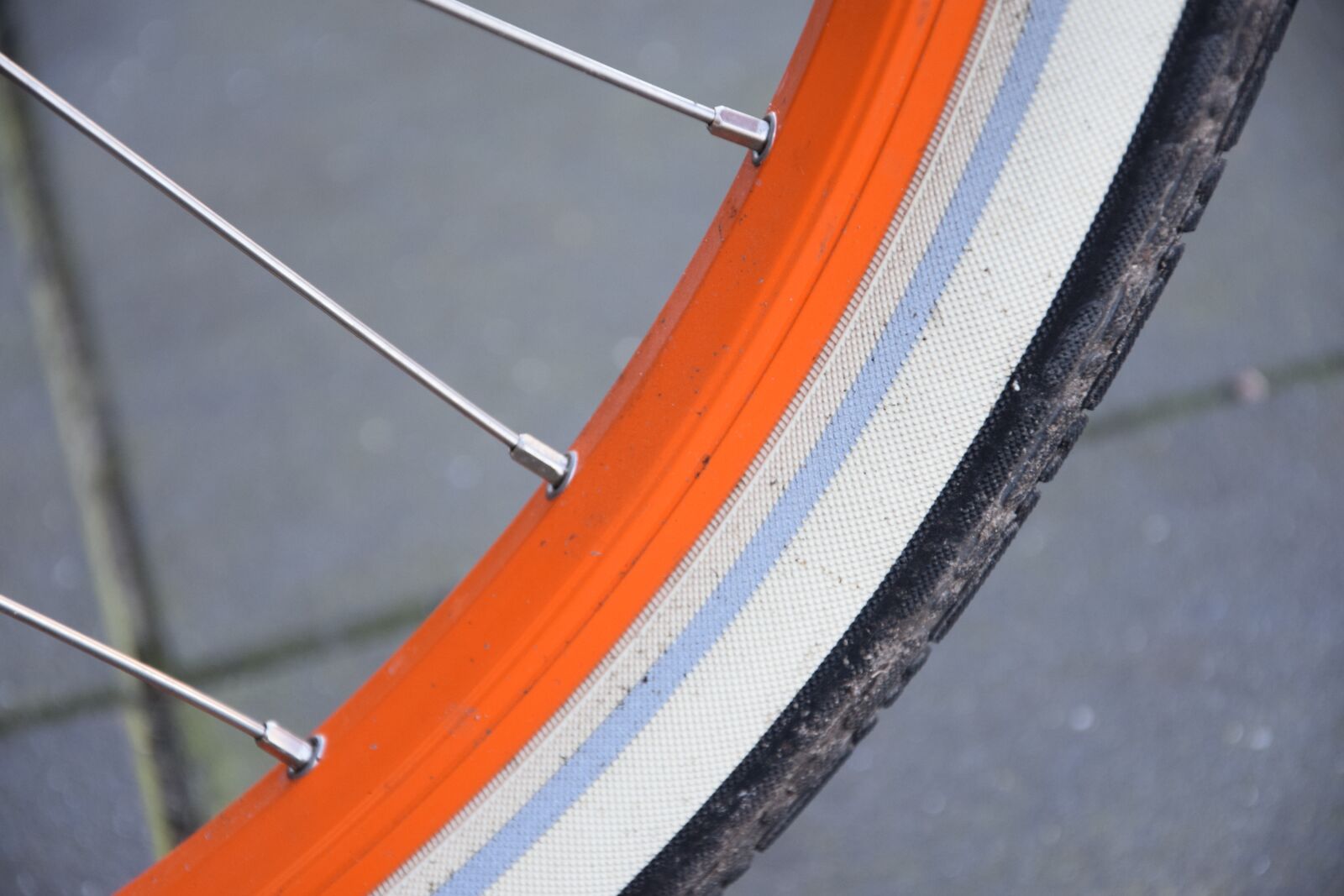 Nikon D3300 sample photo. Bike, orange, mature photography