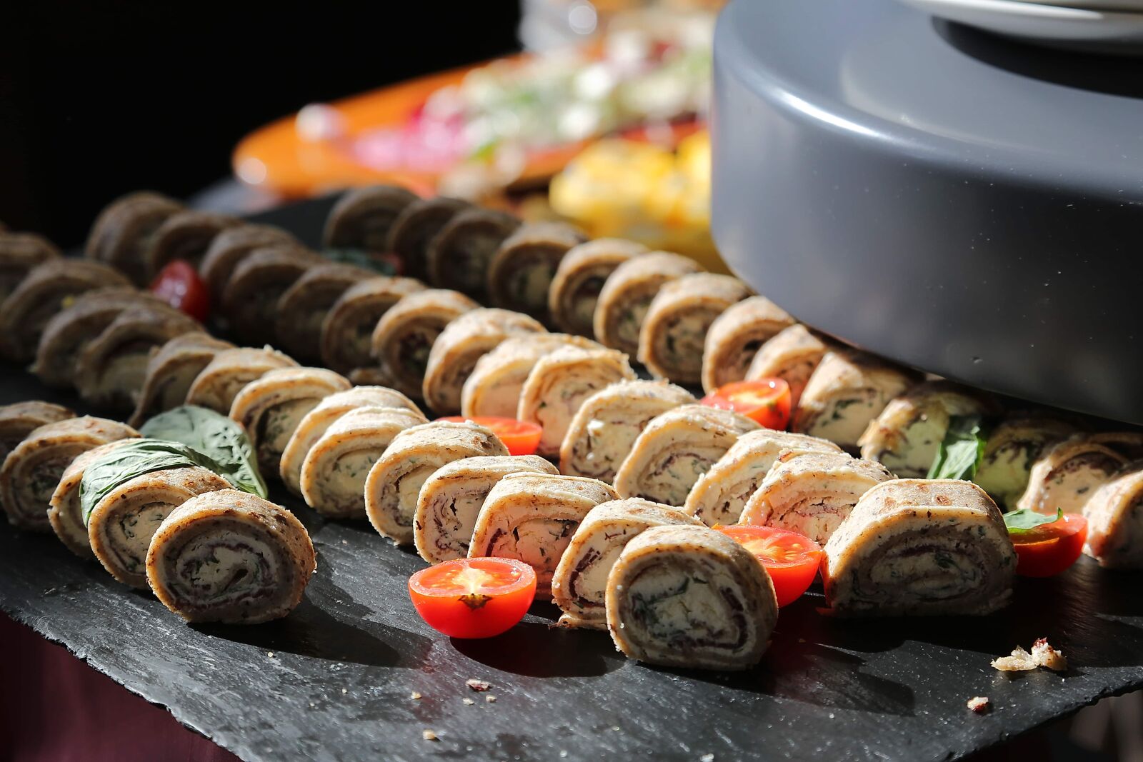 Canon EF 24-105mm F4L IS USM sample photo. Kitchen table, sushi, seaweed photography