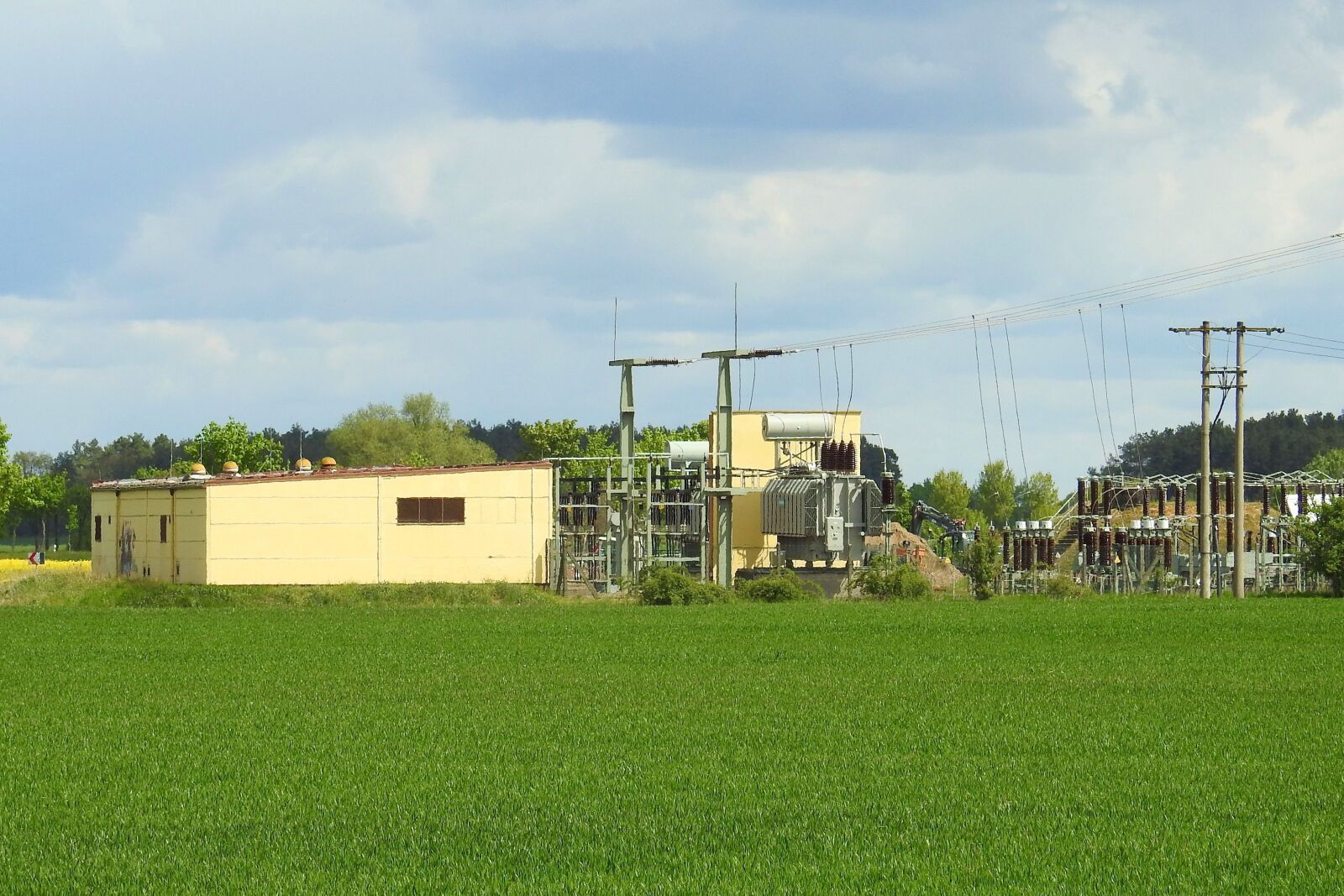 Nikon Coolpix P900 sample photo. Transformer station, substation, electricity photography
