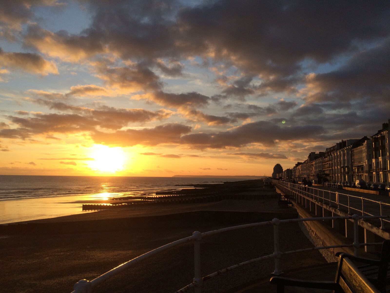 iPhone 5s back camera 4.15mm f/2.2 sample photo. Sunset, coastline, sussex photography