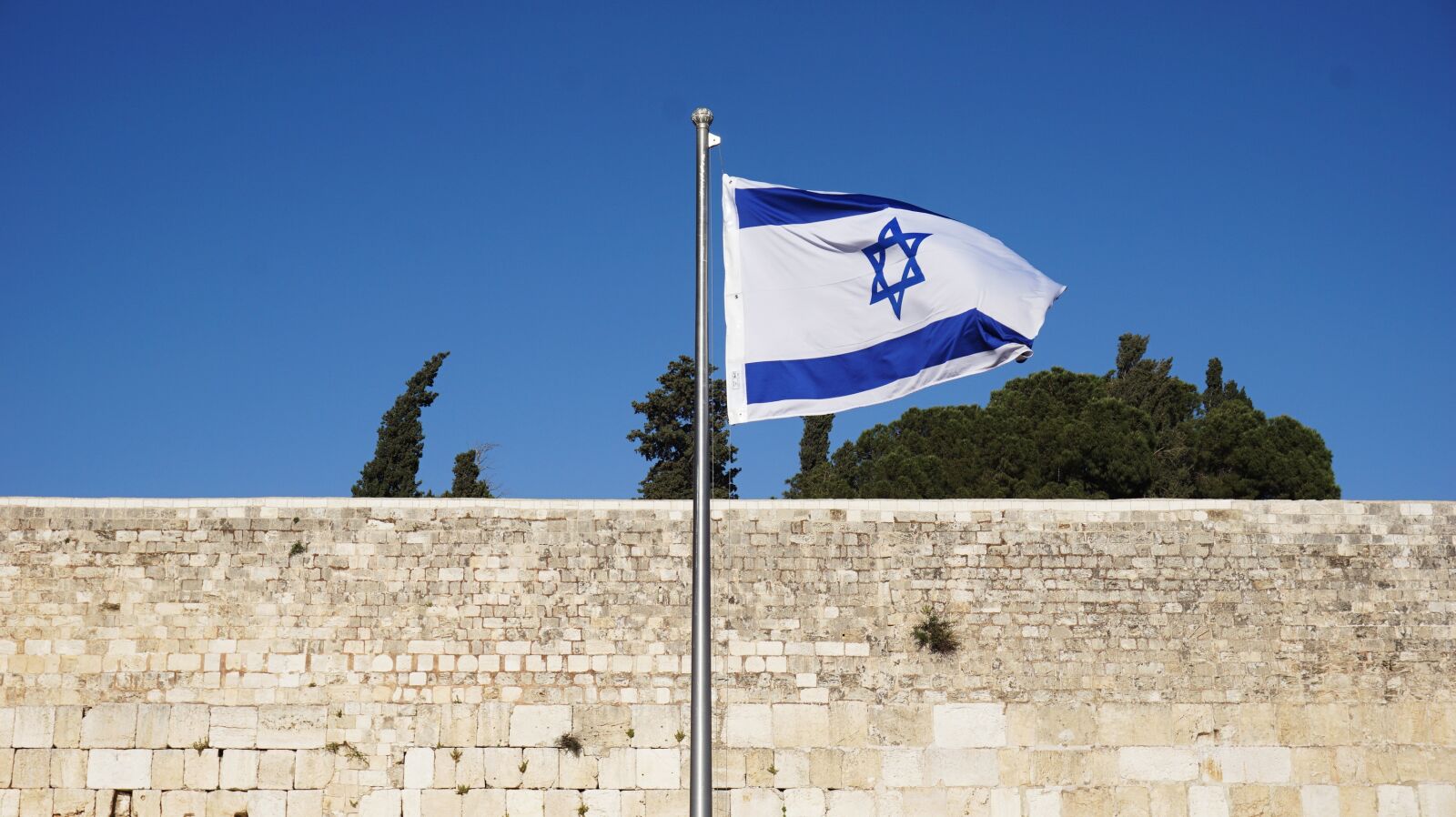 Sony a6000 sample photo. Western wall, israeli flag photography