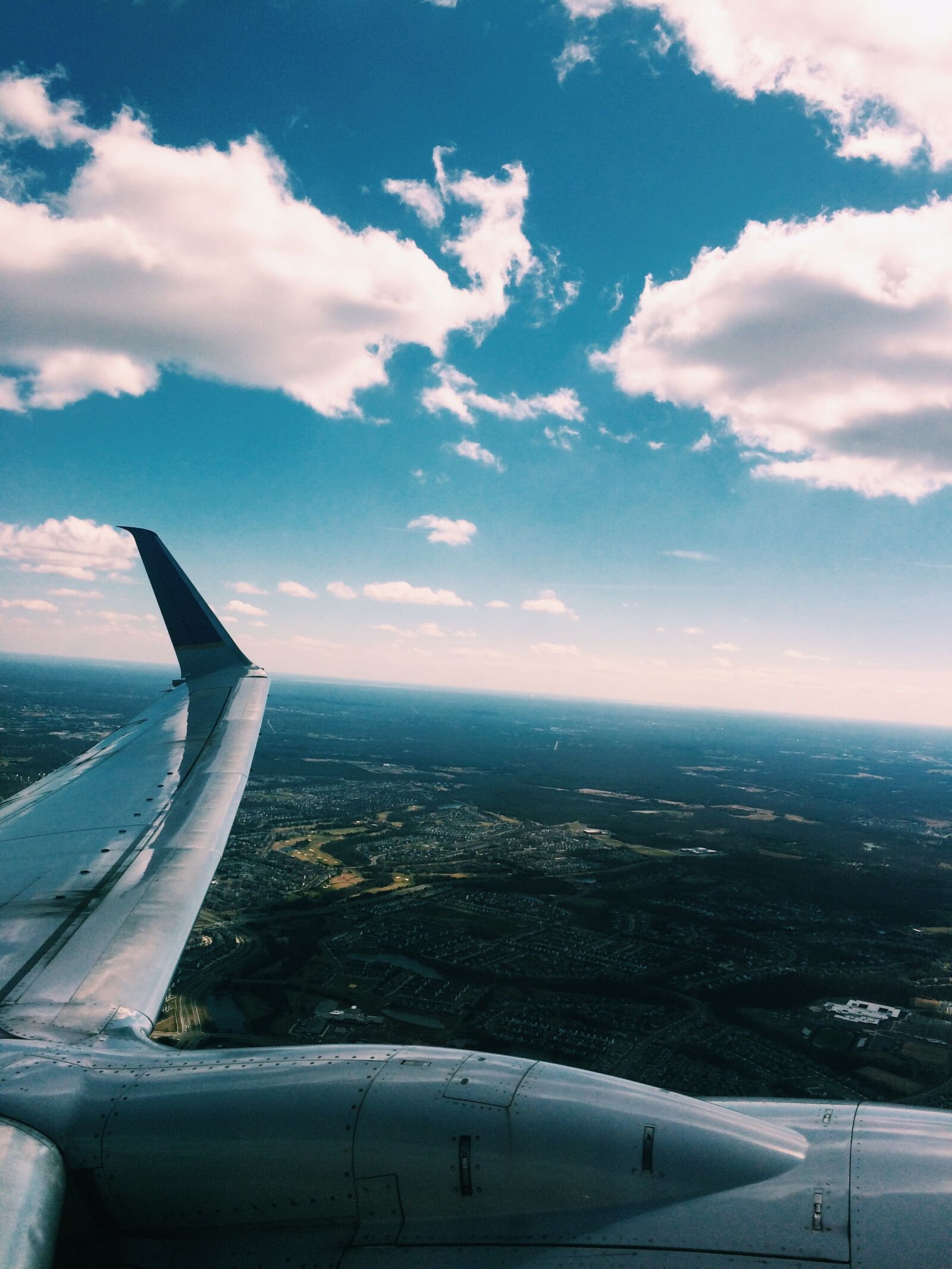 iPhone 5s back camera 4.15mm f/2.2 sample photo. Aircraft, wing, airplane, blue photography