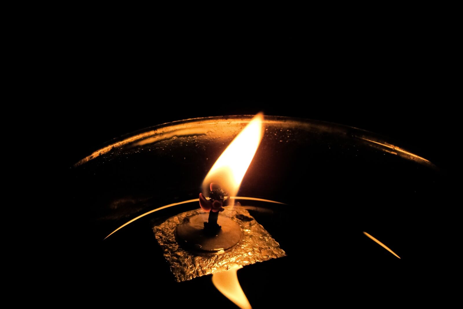Canon PowerShot SX400 IS sample photo. Oil candle, wick, oil photography