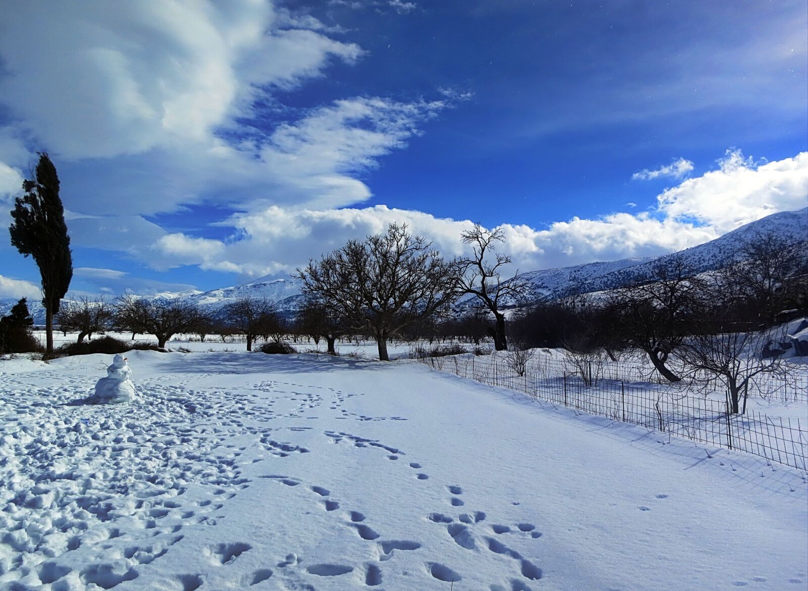 Canon PowerShot S100 sample photo. Snow, white, plateau snowman photography