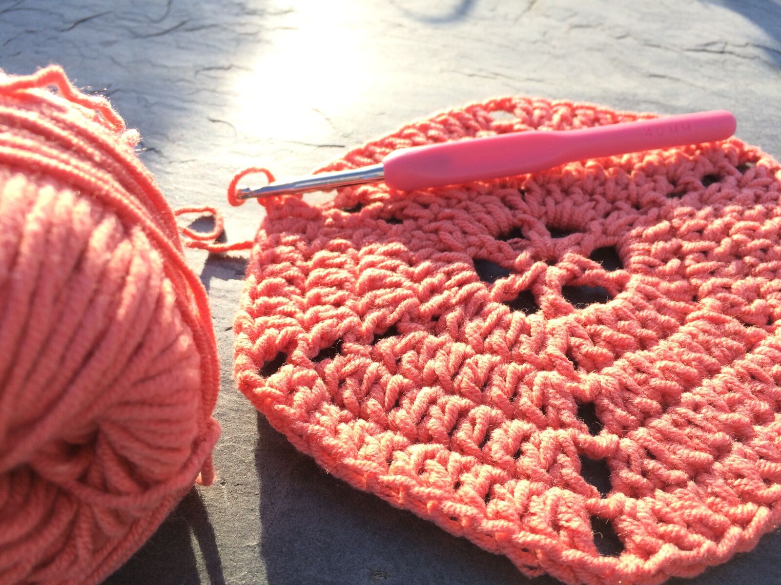iPhone 5s back camera 4.15mm f/2.2 sample photo. Crochet, wool, hobby photography