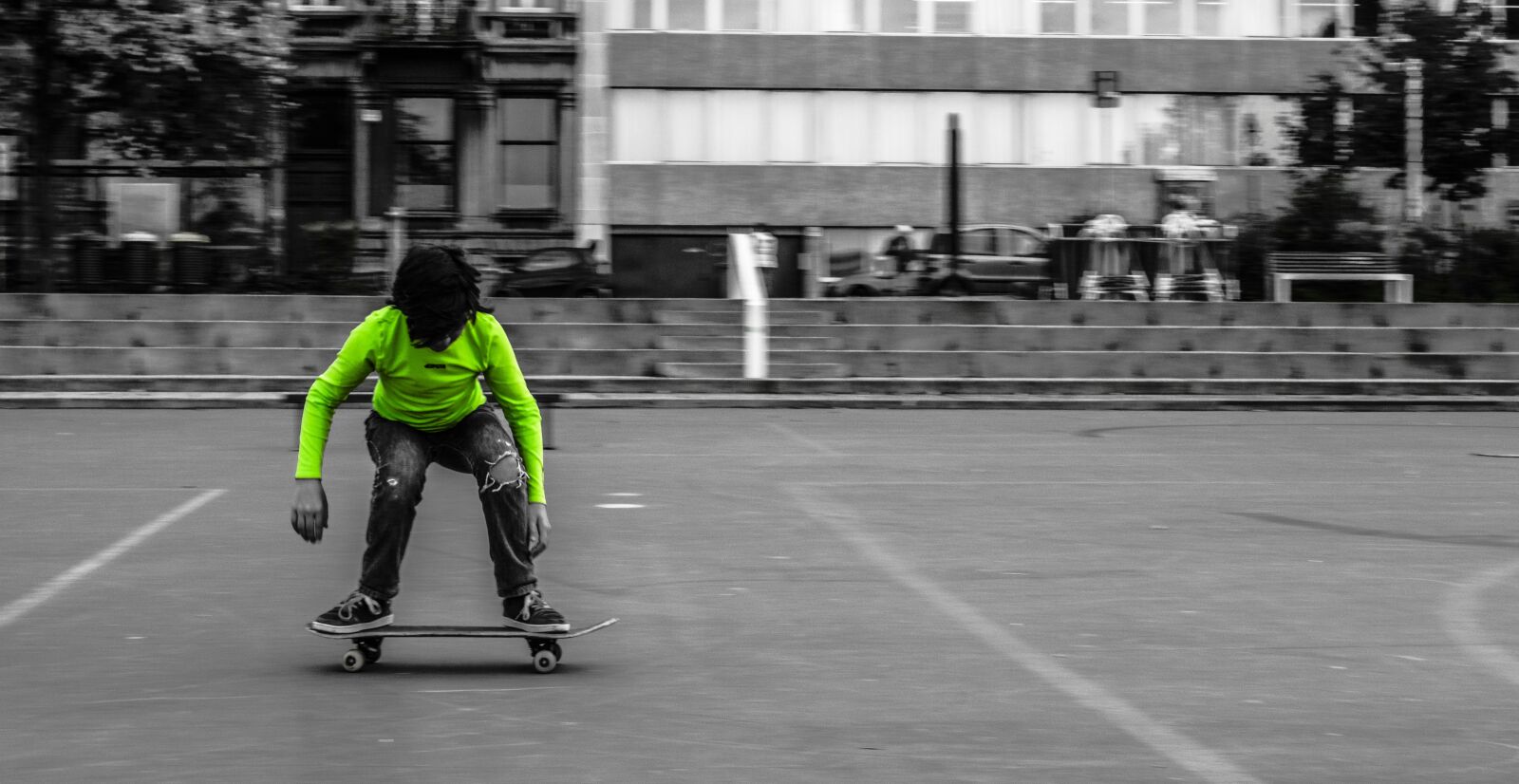 Nikon D5200 sample photo. Boy, on, skate photography