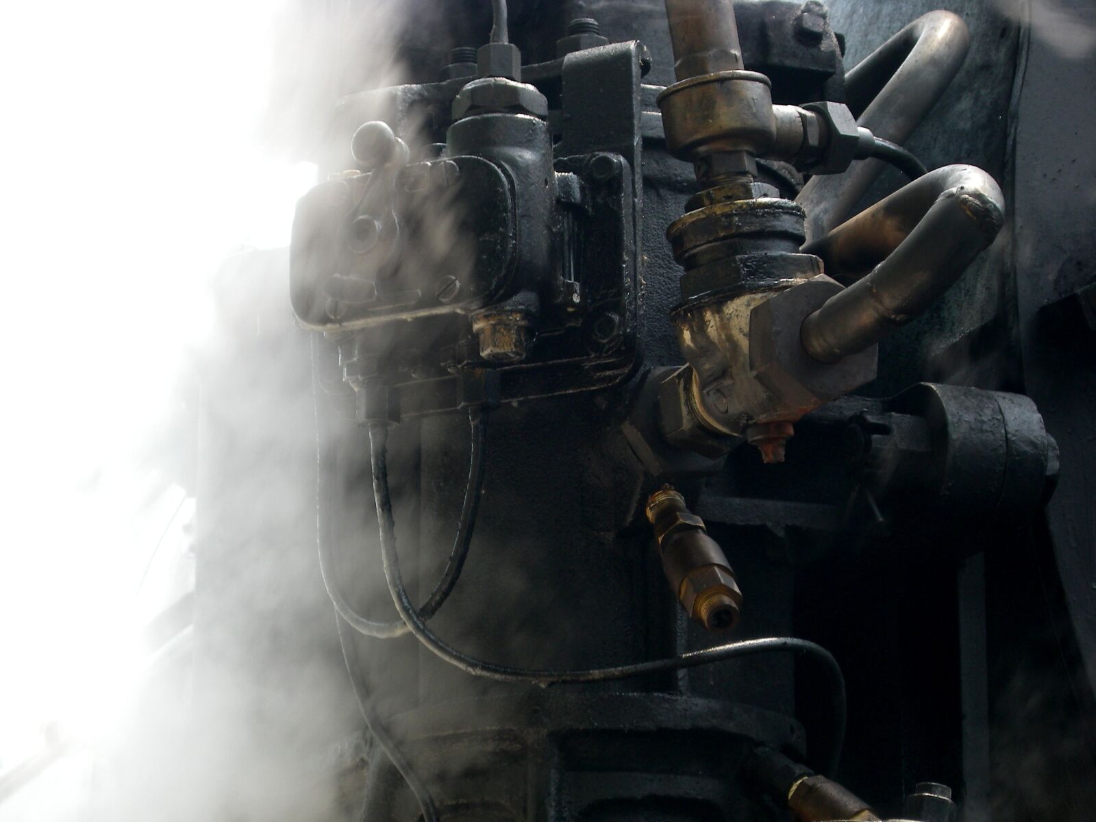 Pentax OPTIO T30 sample photo. Steam locomotive, old locomotive photography