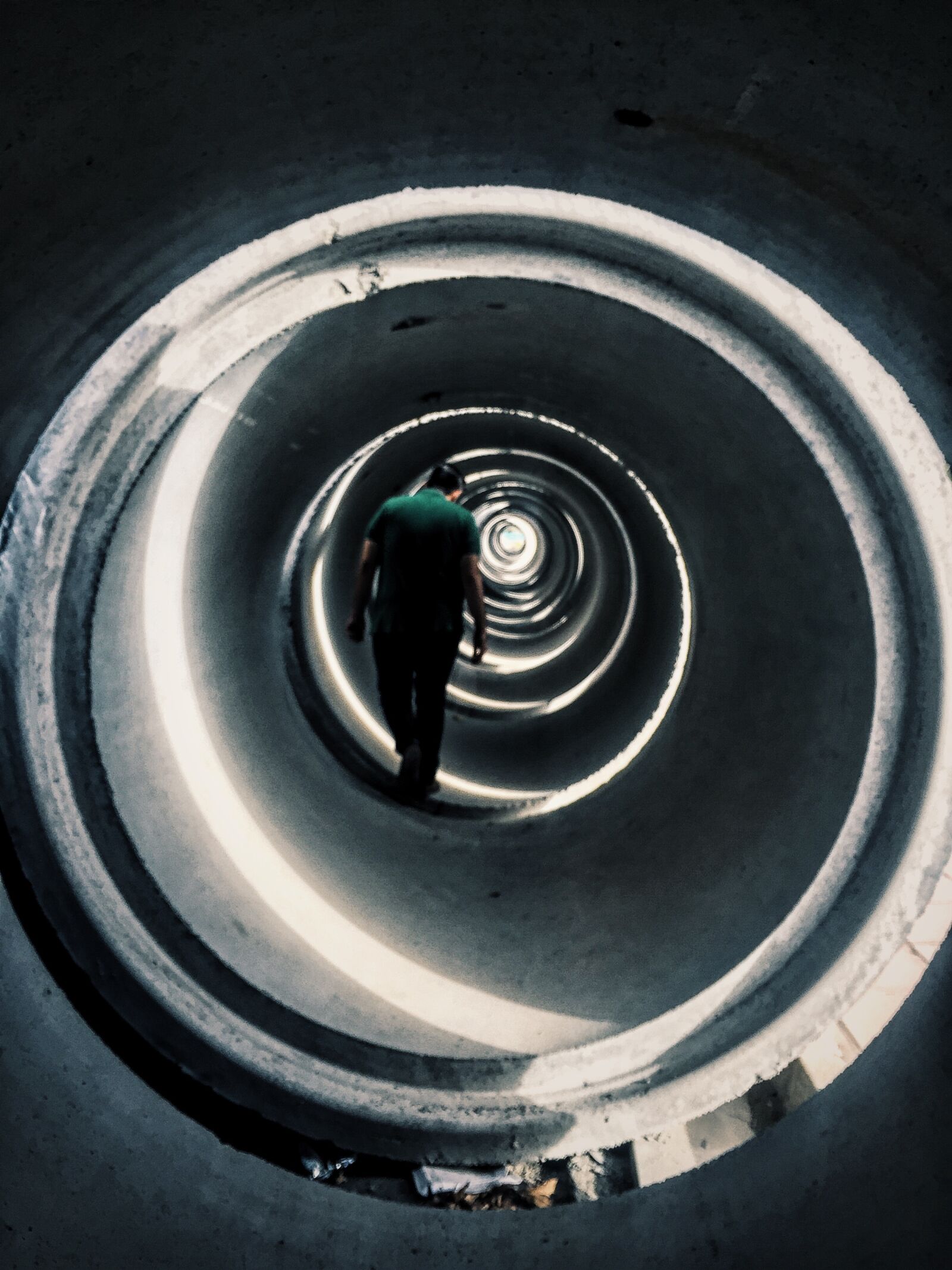 Apple iPhone 6 sample photo. Tunnel, alone, urban photography