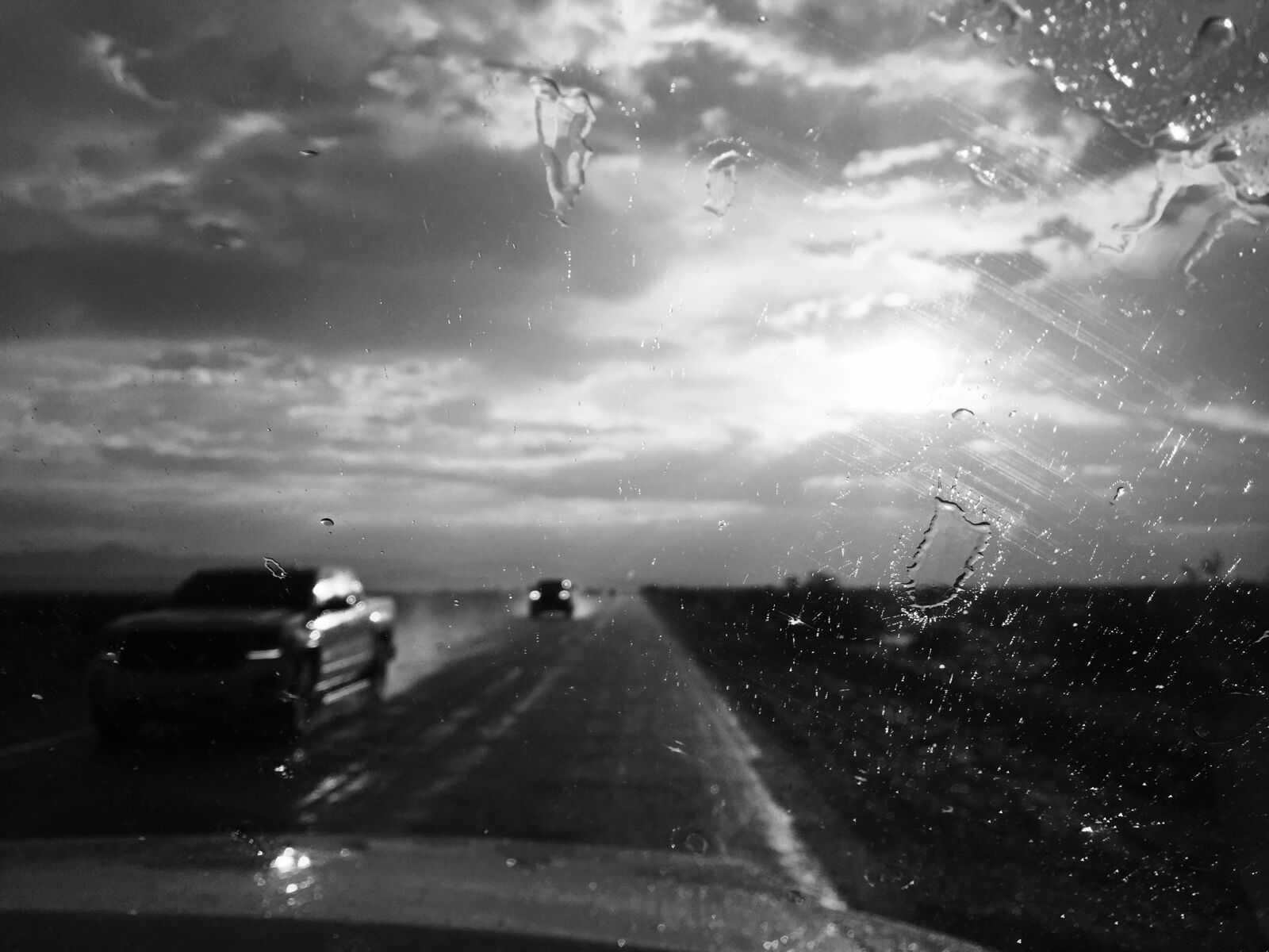 Apple iPhone 6 sample photo. Road, car, rain photography