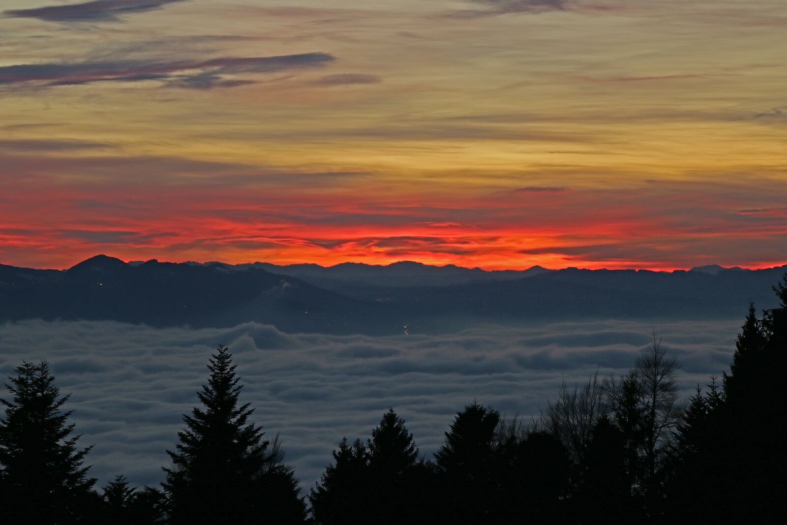 Canon EOS 70D + Canon EF 24-105mm F4L IS USM sample photo. Sunset, alpine, winter photography