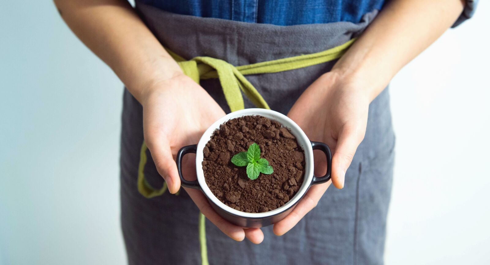 Nikon D800 sample photo. Plant, cup, soil, hand photography