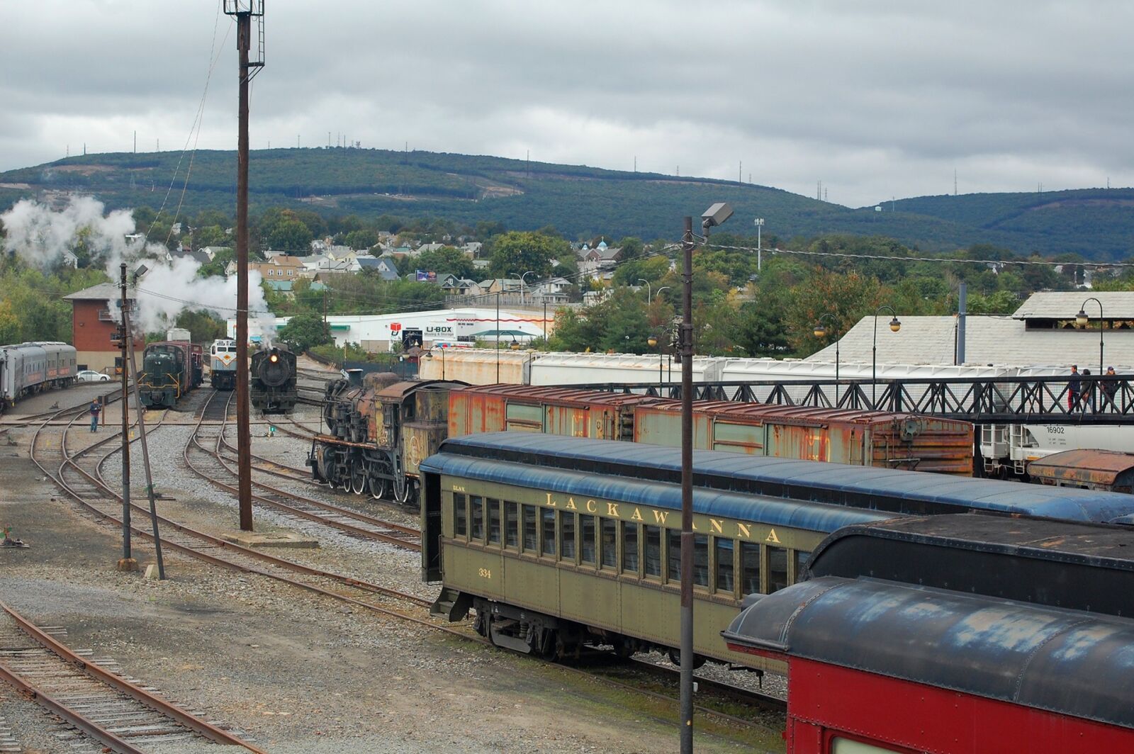 Nikon D40 sample photo. Train yard, transportation, train photography