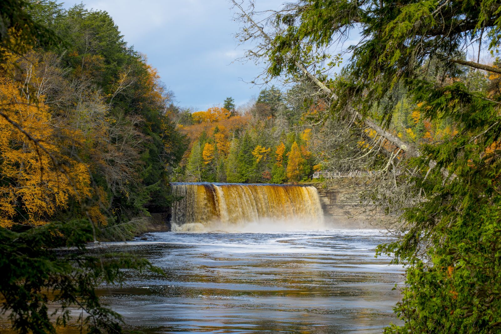 Nikon D810 sample photo. Tahquamenon falls, waterfall, scenic photography