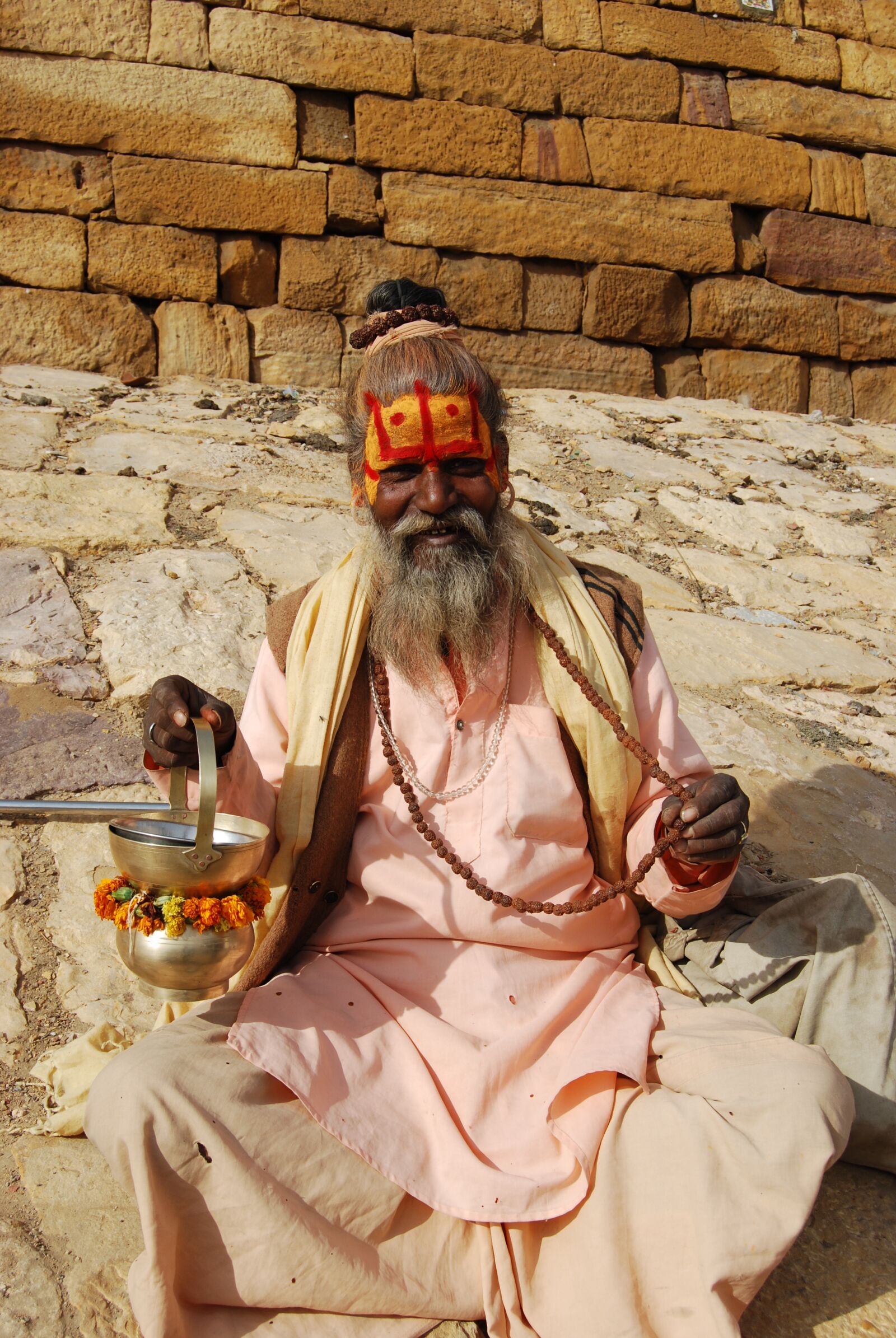 Nikon D40X sample photo. Holy man, sadu, india photography