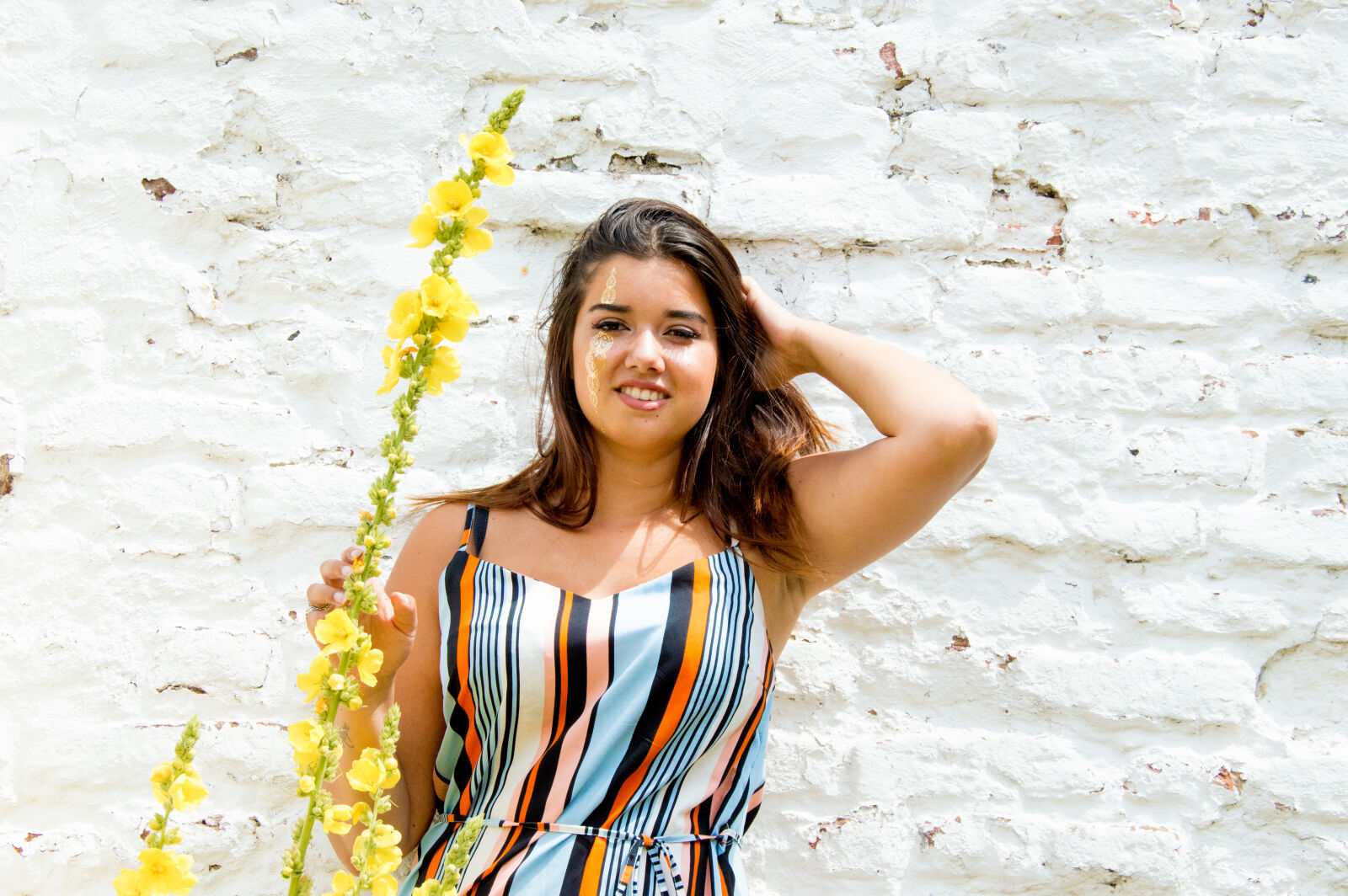 Nikon D3200 sample photo. Bohemian, flower, niece, summer photography