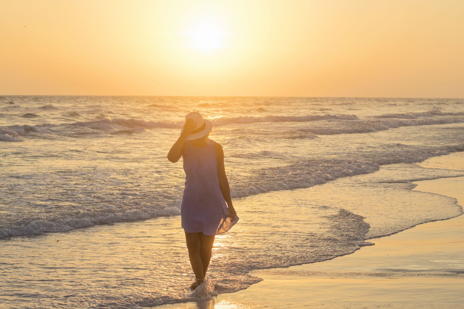 Canon EF 50mm F1.4 USM sample photo. Sunset, beach walk, seaside photography