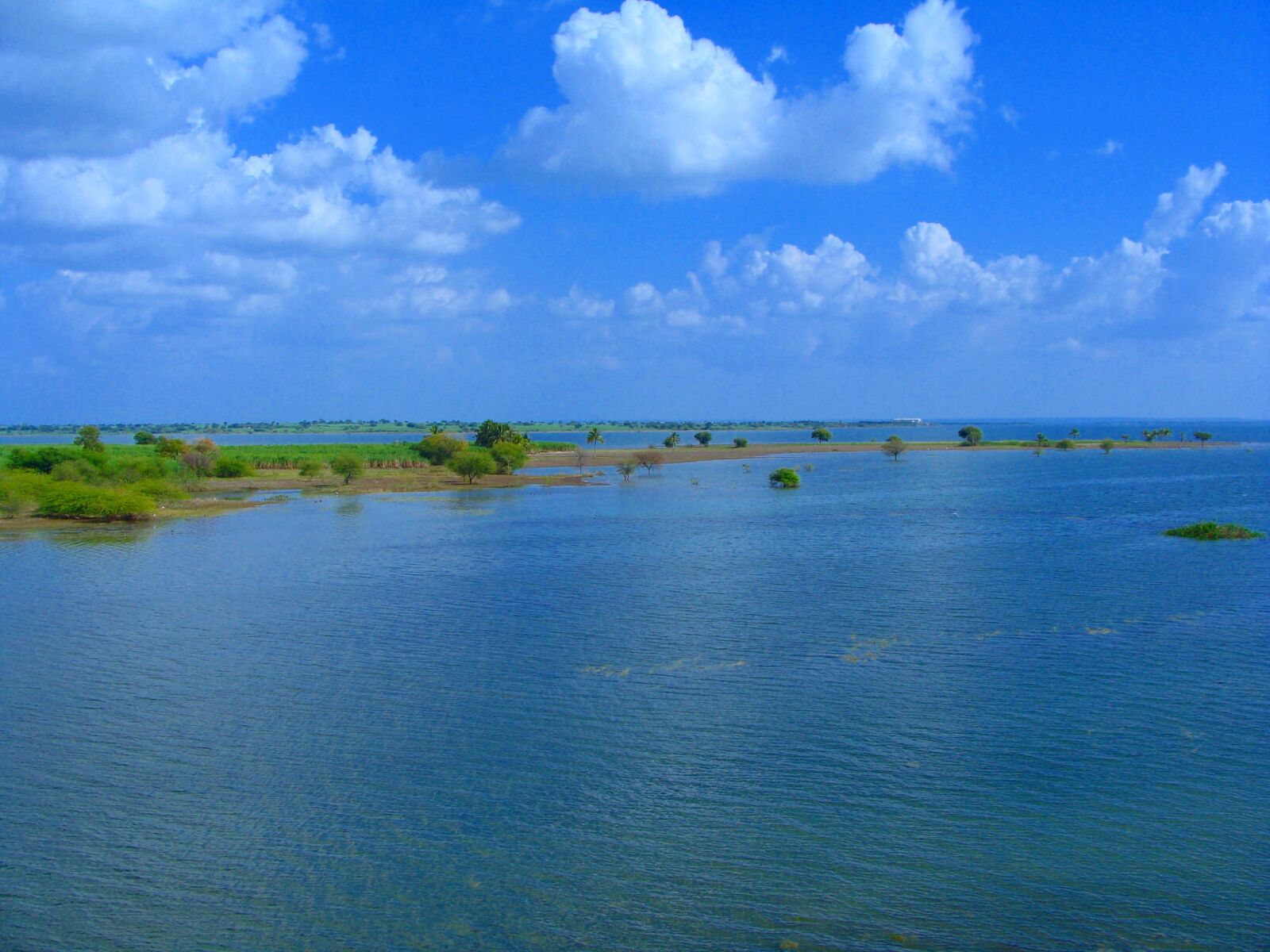 Sony Cyber-shot DSC-H10 sample photo. Coracle, lake, reservoir photography