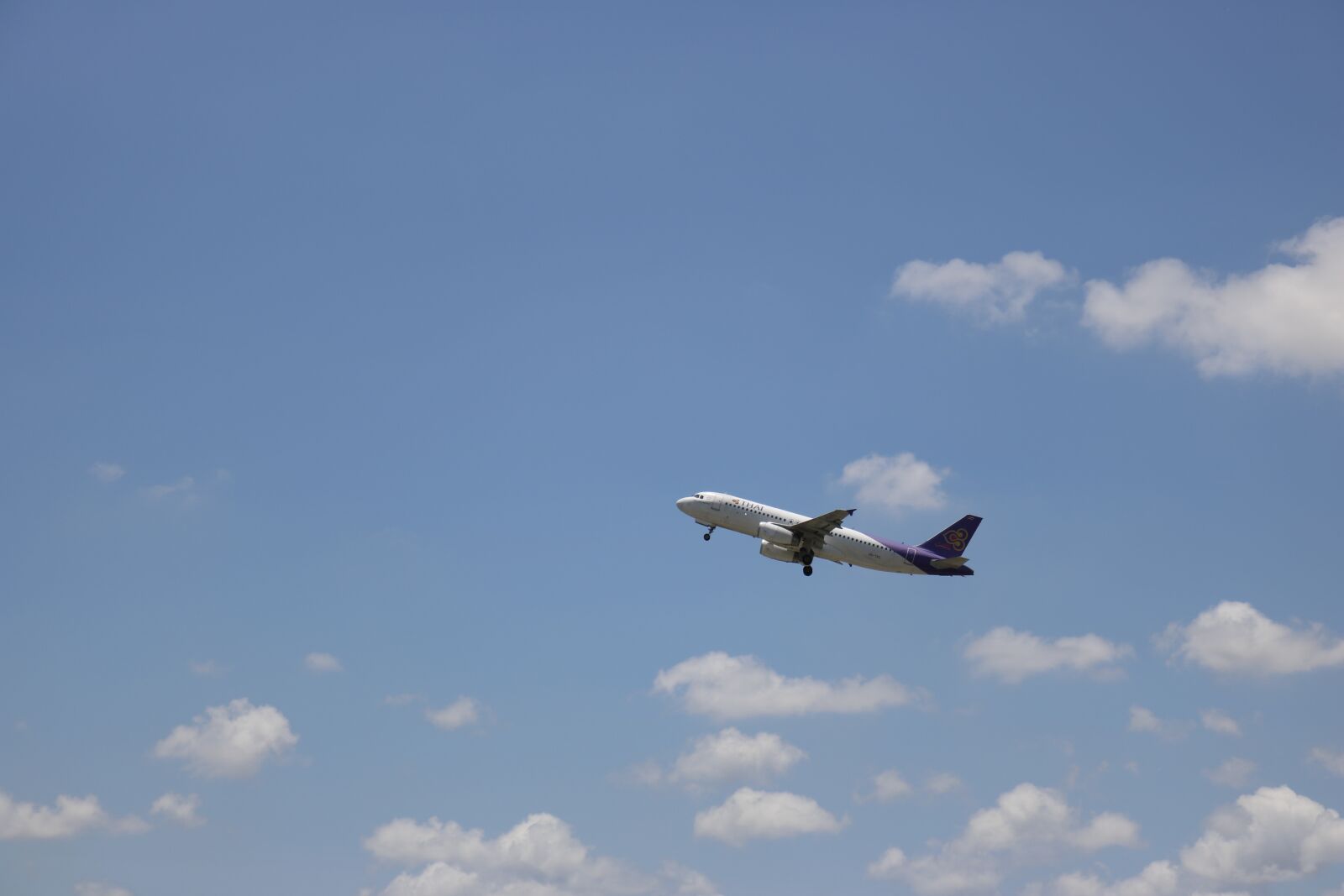Canon EOS 750D (EOS Rebel T6i / EOS Kiss X8i) sample photo. Airplane, sky, blue photography