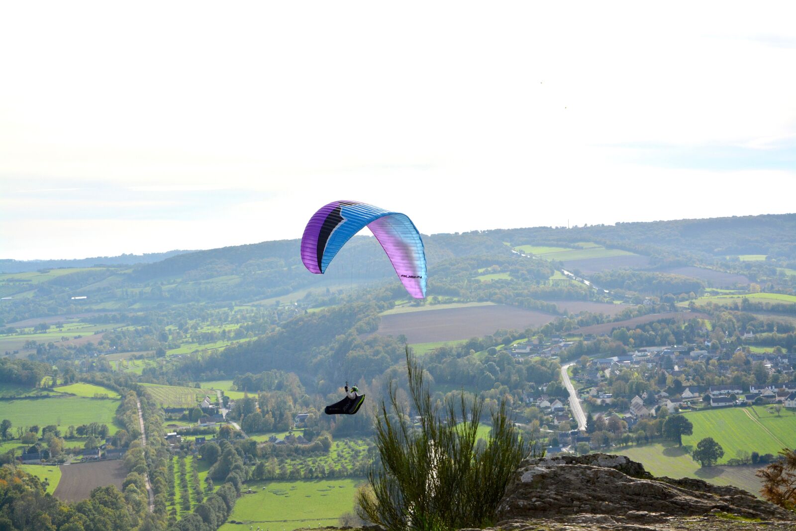 Nikon D5200 sample photo. Panoramic views, paragliding, paraglider photography