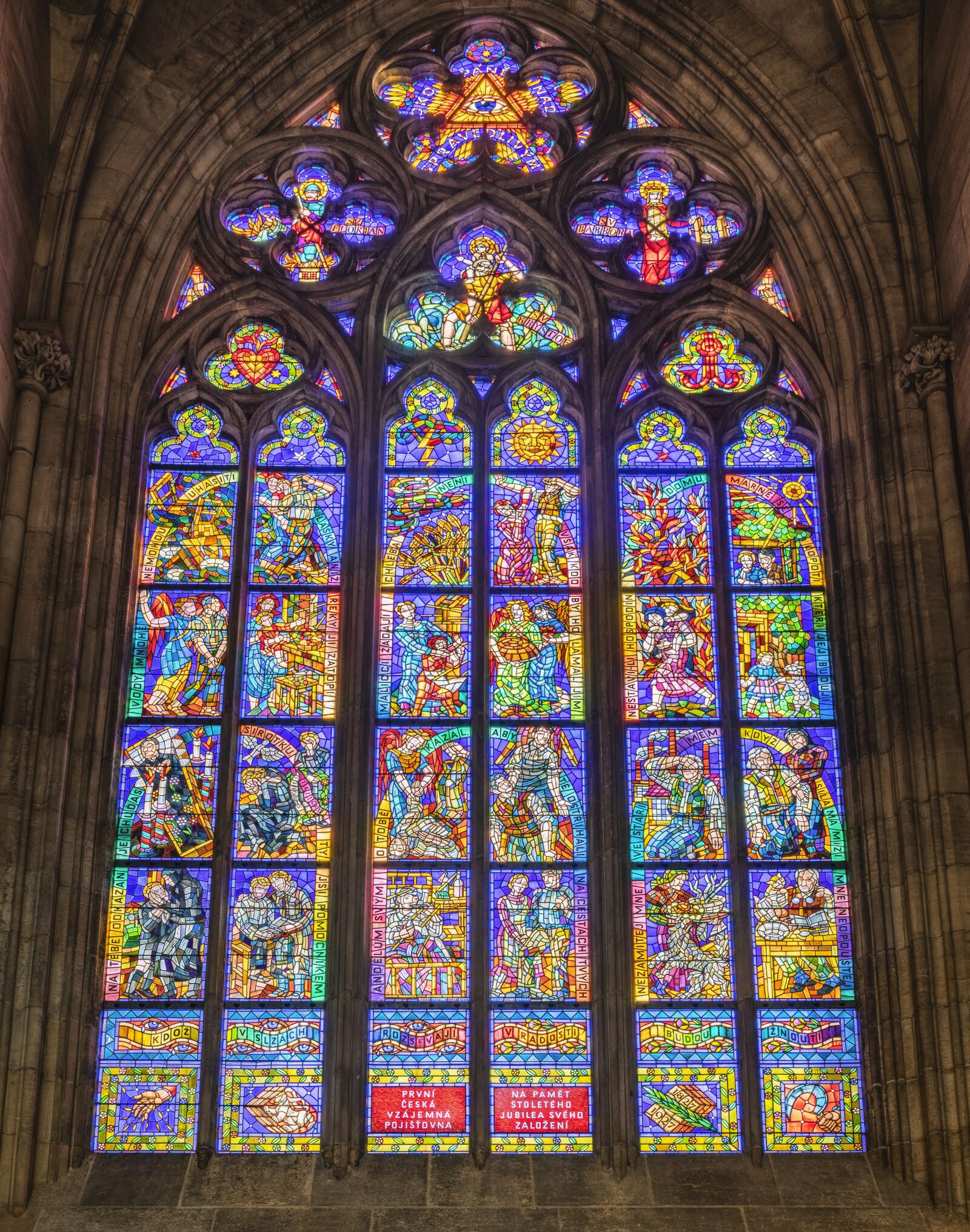Sony a6300 sample photo. Glass window, cathedral, church photography