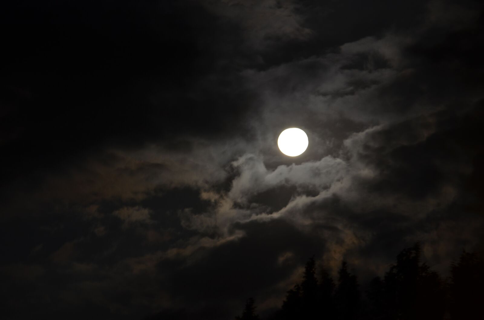 Nikon D5100 sample photo. Moon, night, groza photography