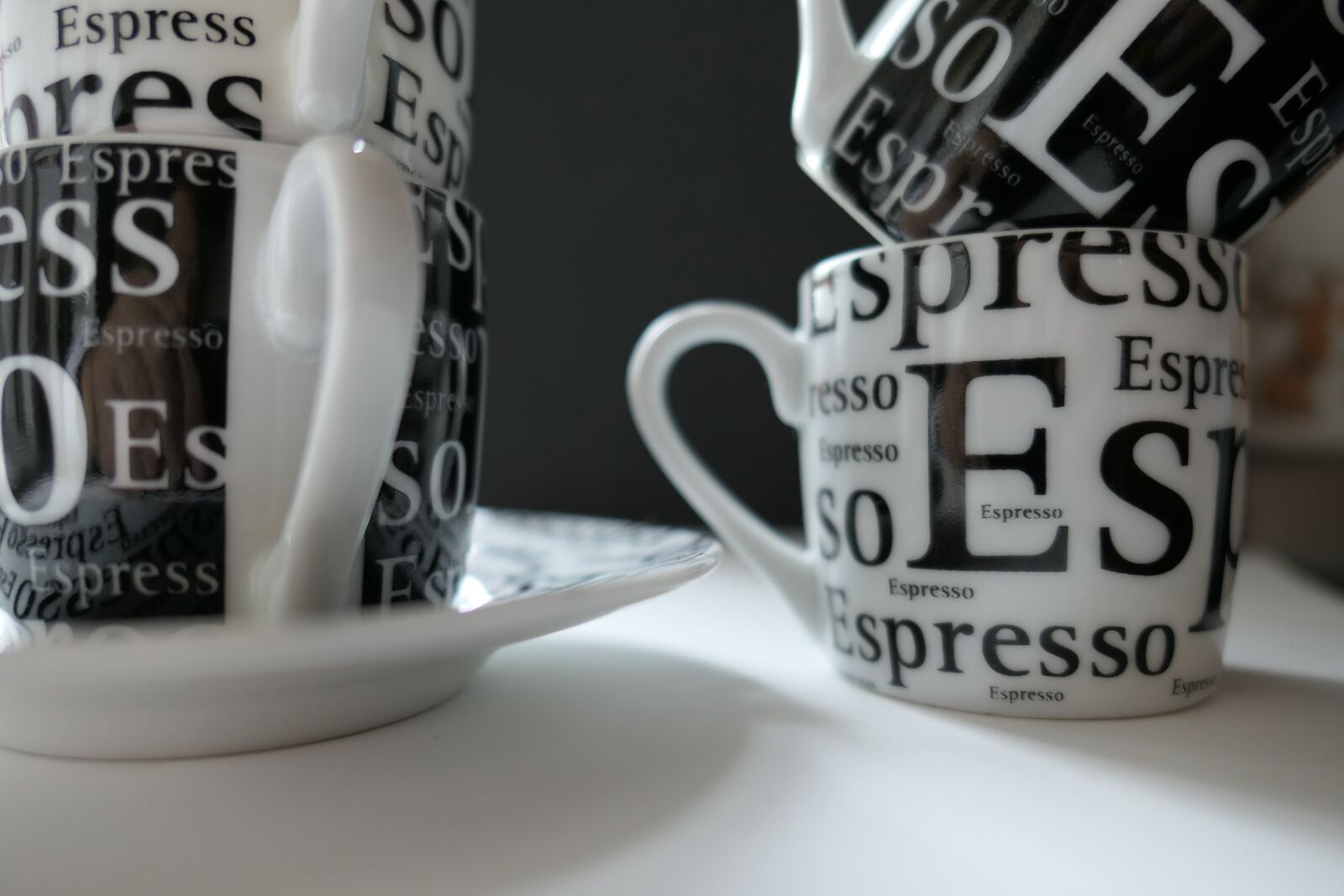Panasonic Lumix DMC-LX10 (Lumix DMC-LX15) sample photo. Espresso, espressotasse, coffee photography