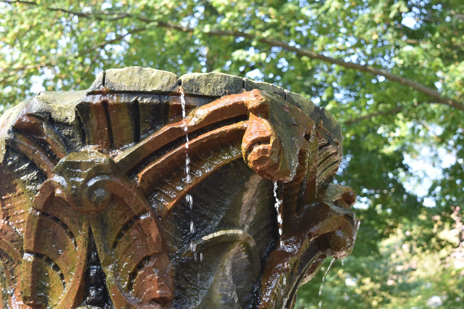 Nikon D5500 sample photo. Fountain, park, water photography