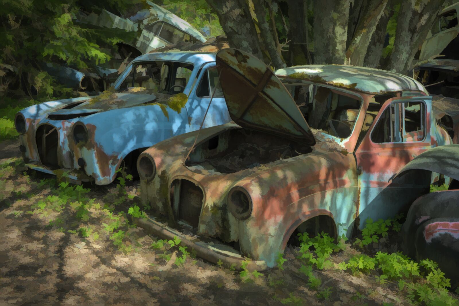 Sony a7 II sample photo. Old cars, rusty cars photography